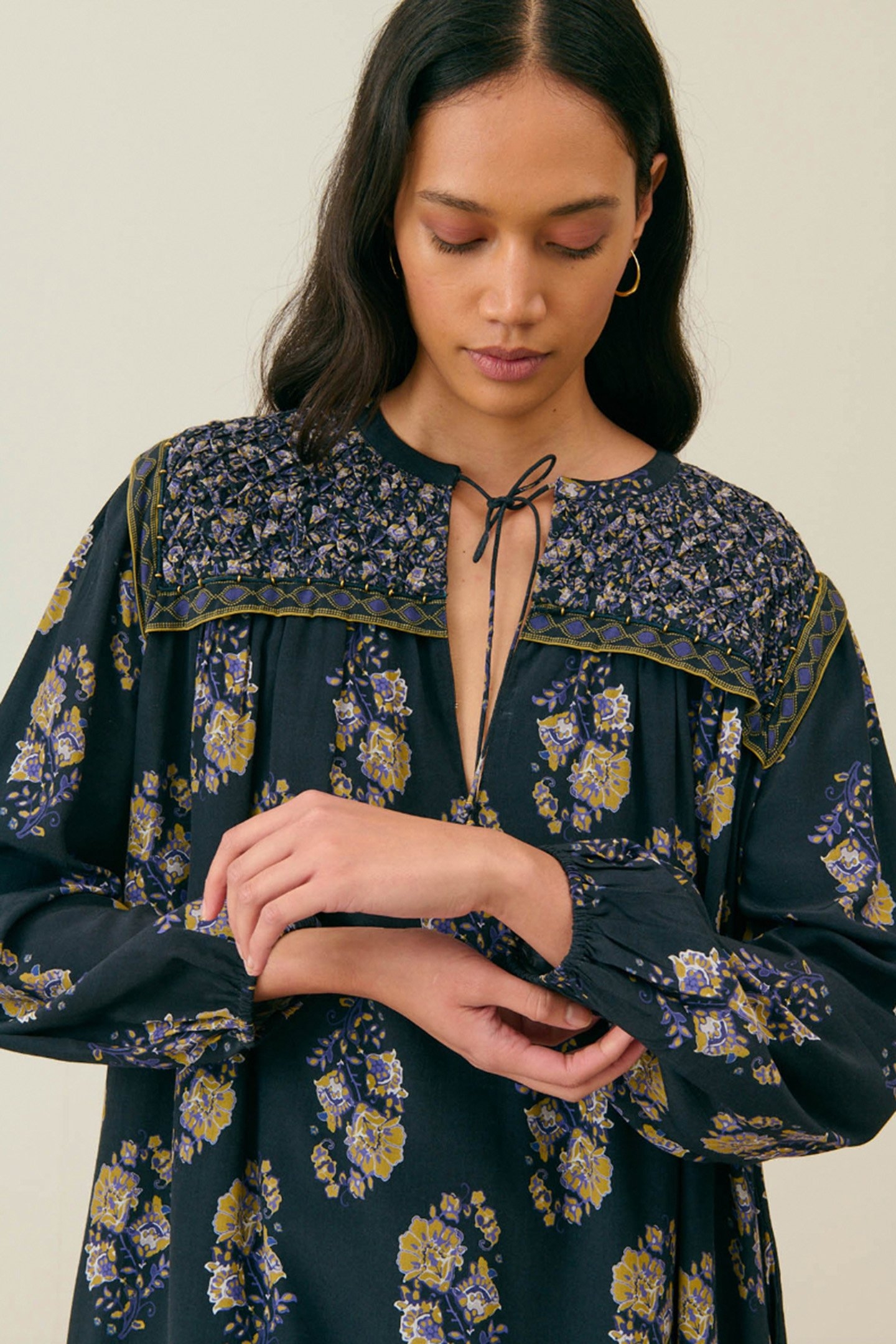 DRESS LAURETTE BLUE NIGHT BOUQUETS 4