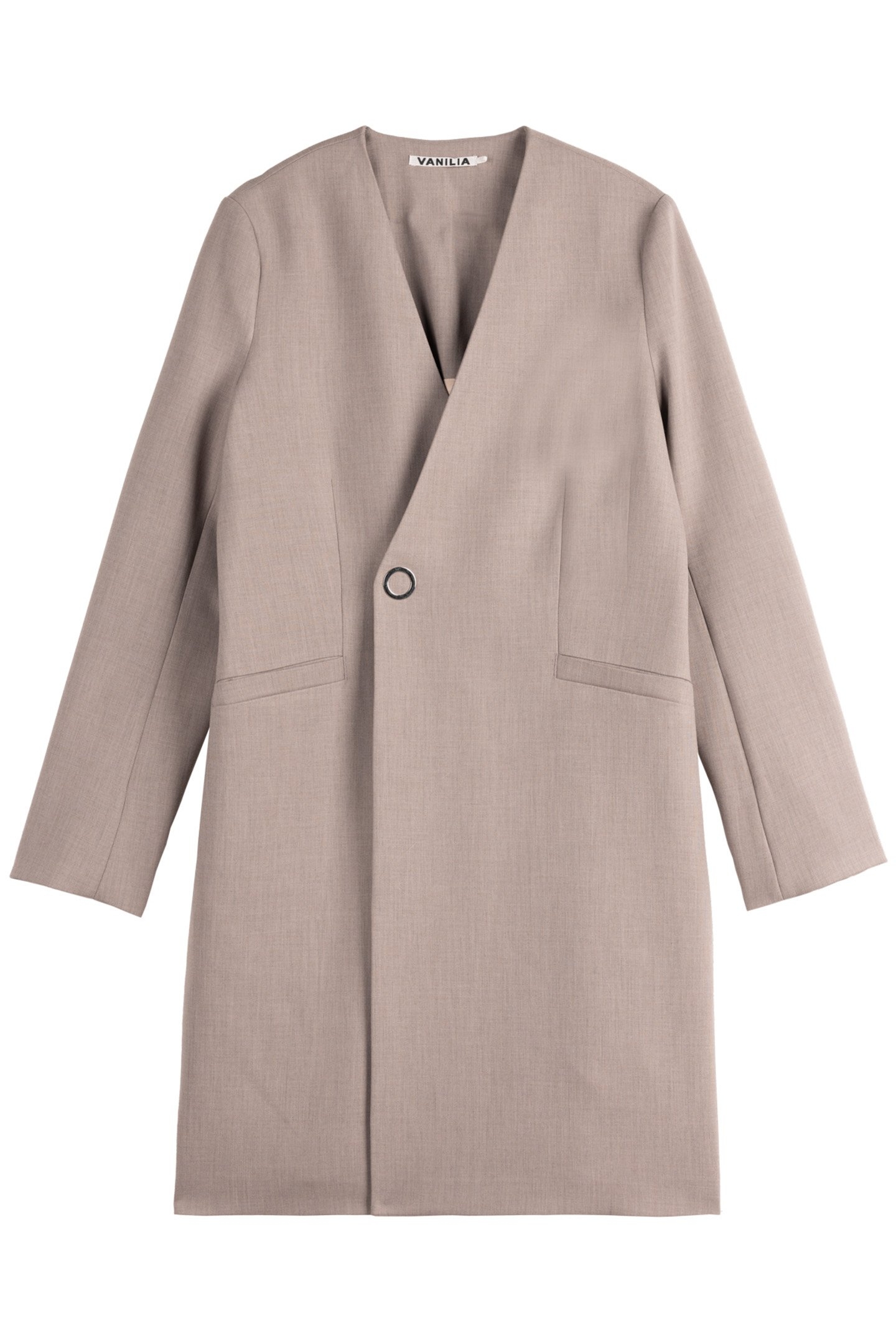 COLBERT LONG VISCOSE MIX BLAZER TAUPE MELANGE 3