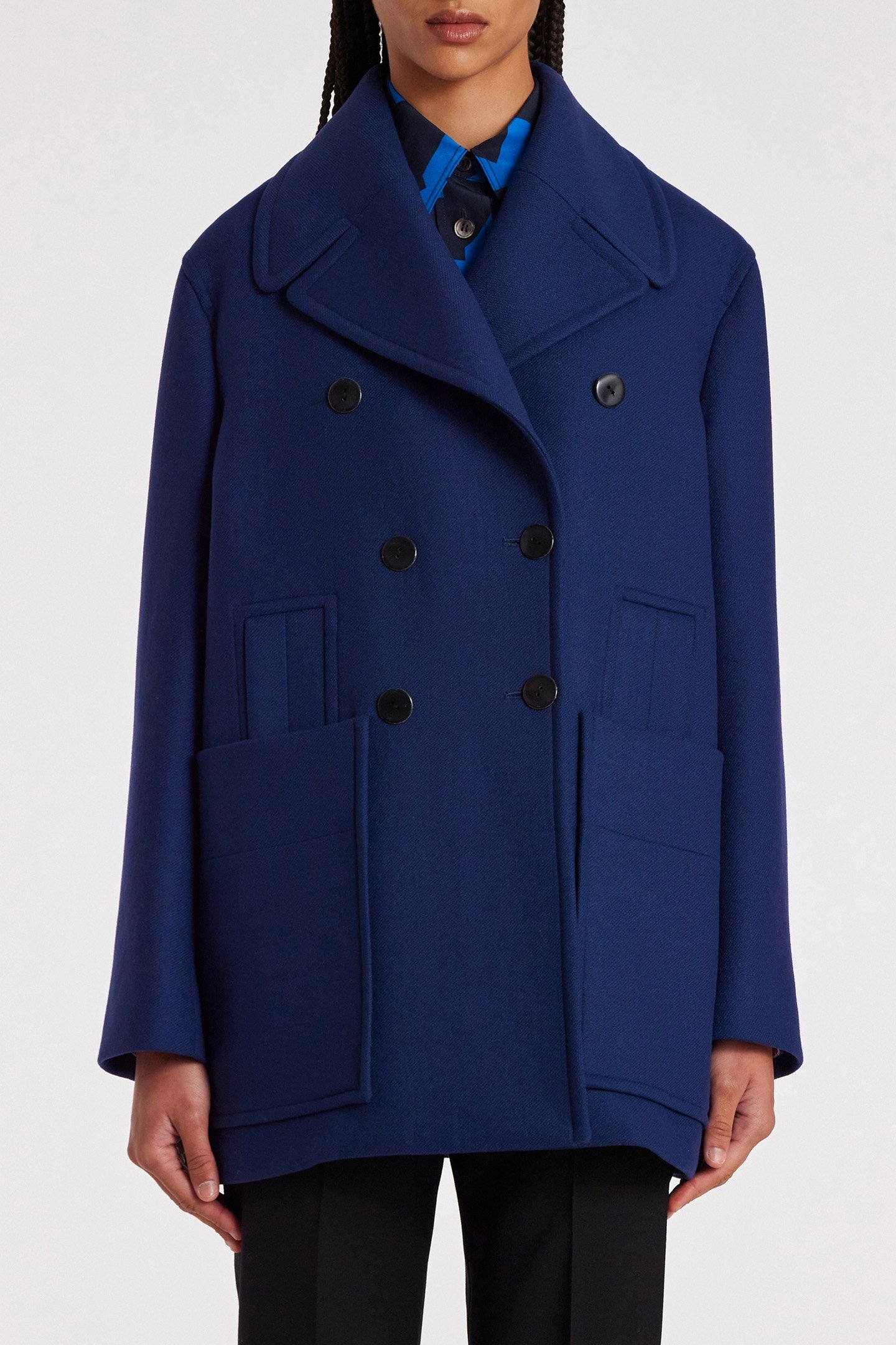 WOMENS COAT NAVY 1