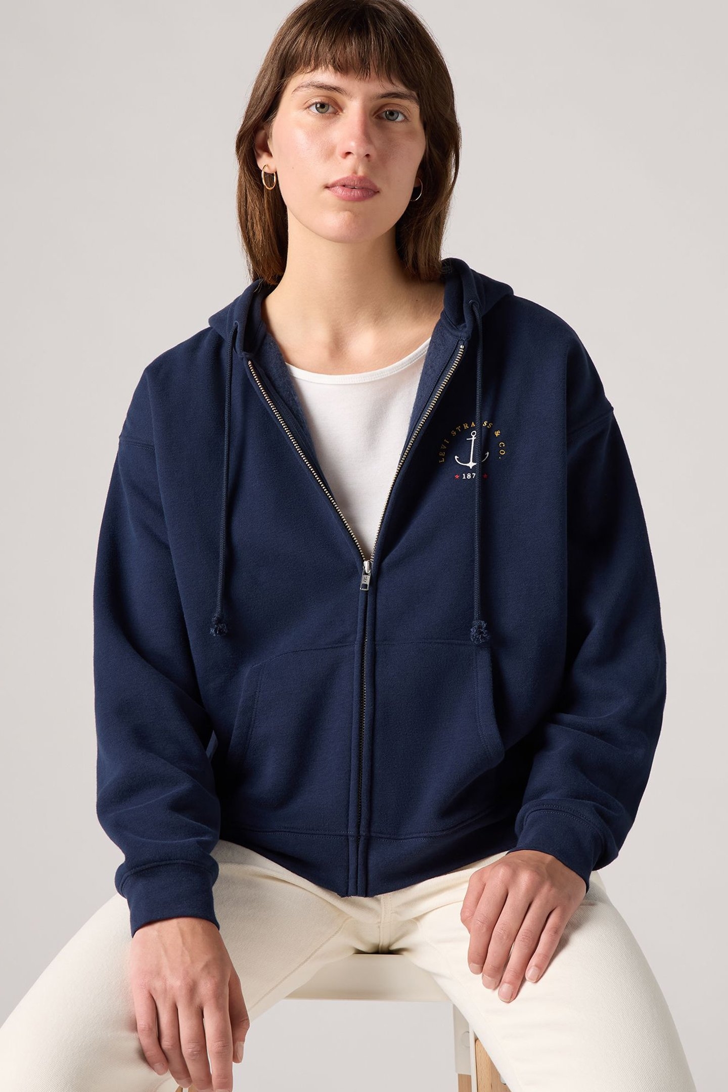 GRAPHIC EVERYDAY ZIP ANCHOR EMBROIDERY 5