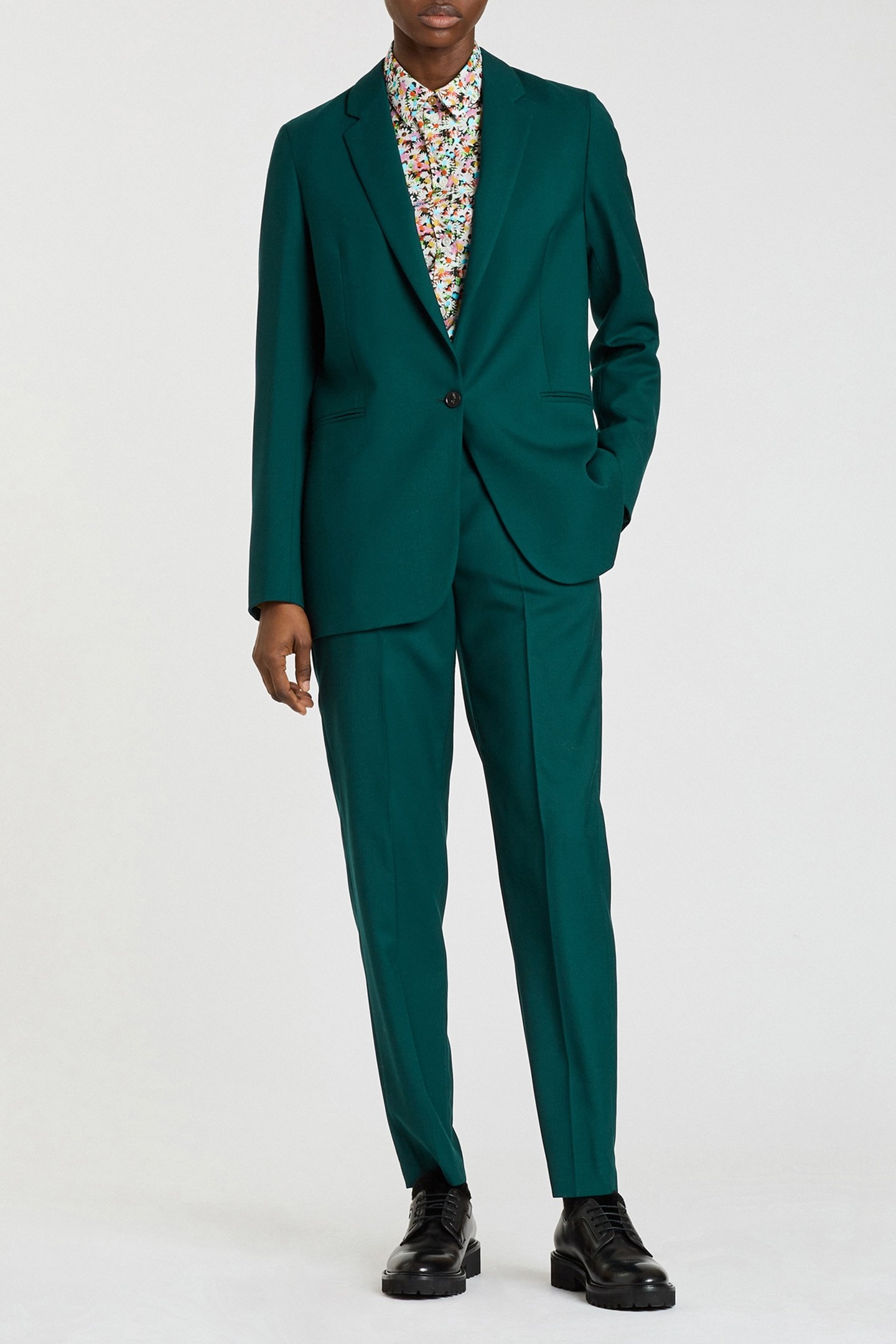 WOMENS TROUSERS PETROL GREEN 3