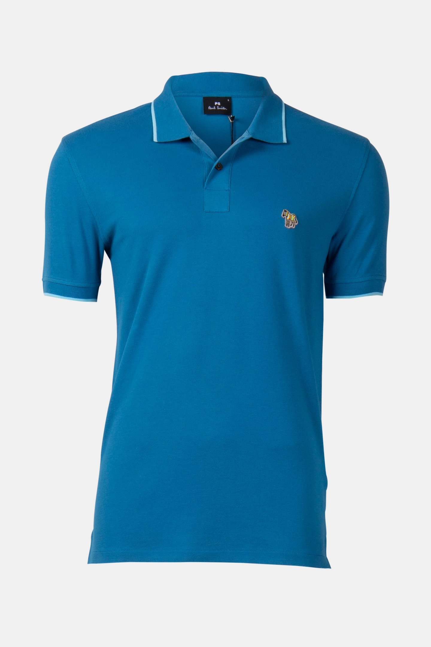 SLIM FIT POLO ZEB BADGE PETROL GREEN 3