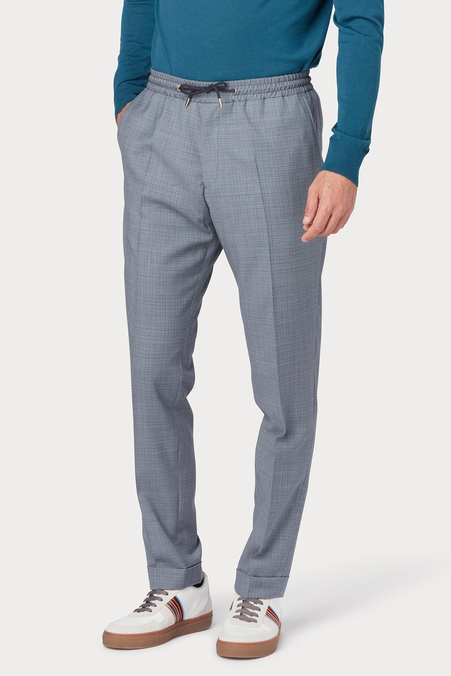 MENS DRAWCORD TROUSER LIGHT BLUE 1