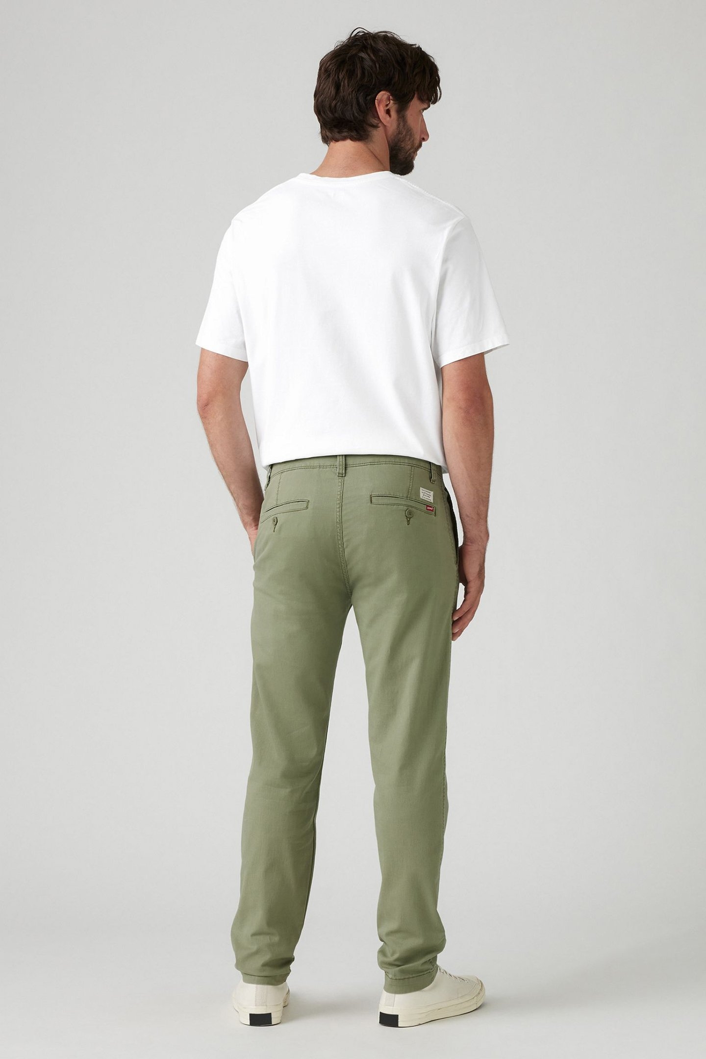 XX CHINO STD II DEEP LICHEN GREEN COTTON 3