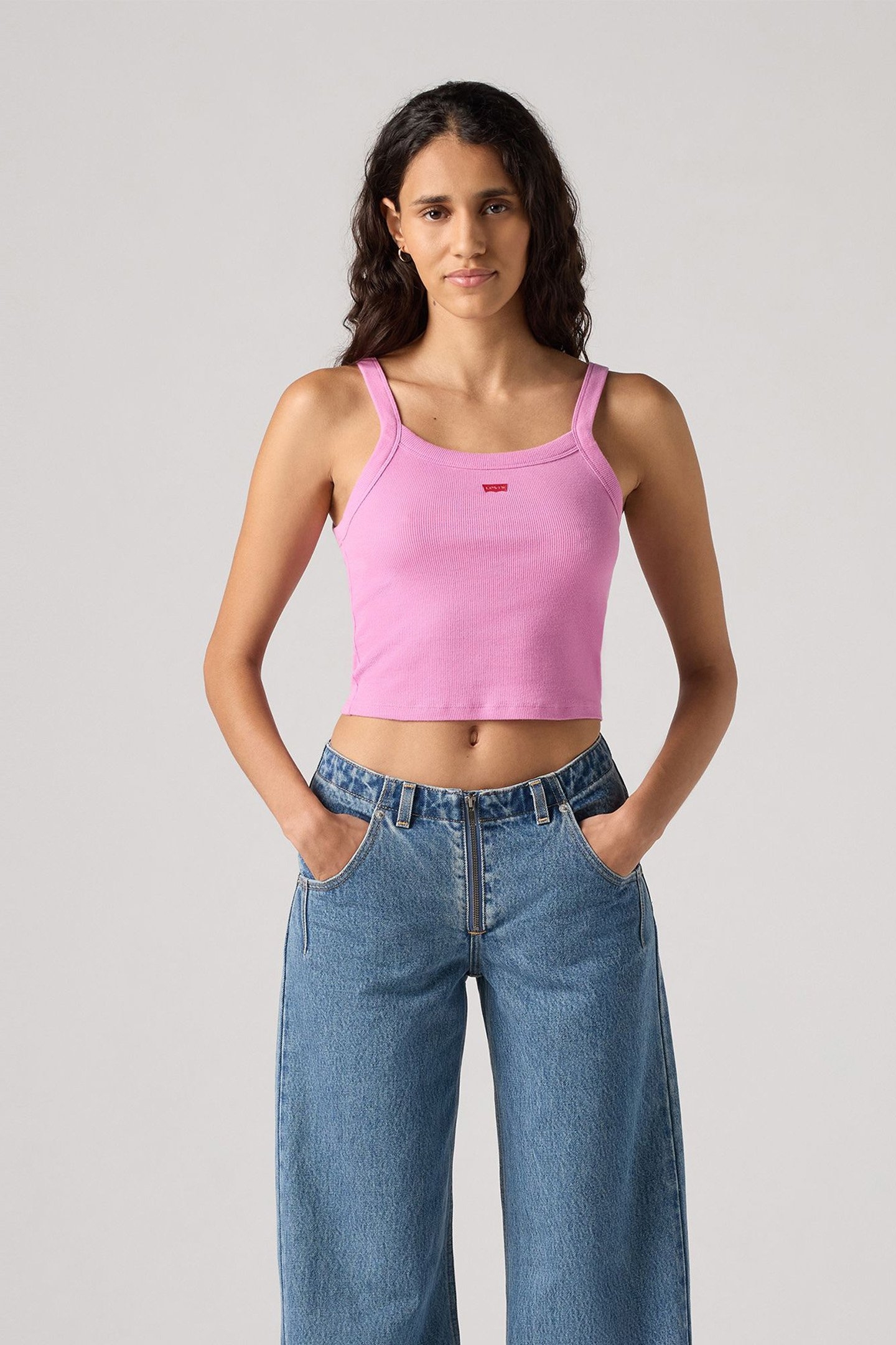 ESSENTIAL SPORTY RIB TNK CROCUS COTTON 1