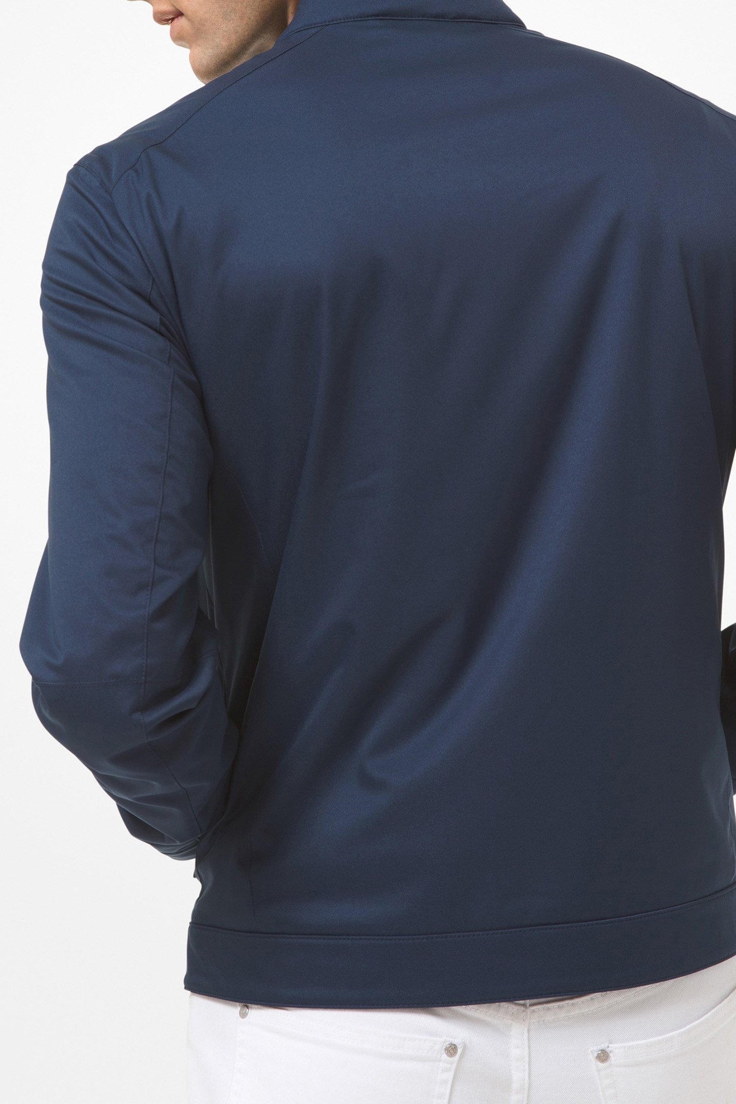 NYLON RACER JACKET IN MIDNIGHT BLUE 2