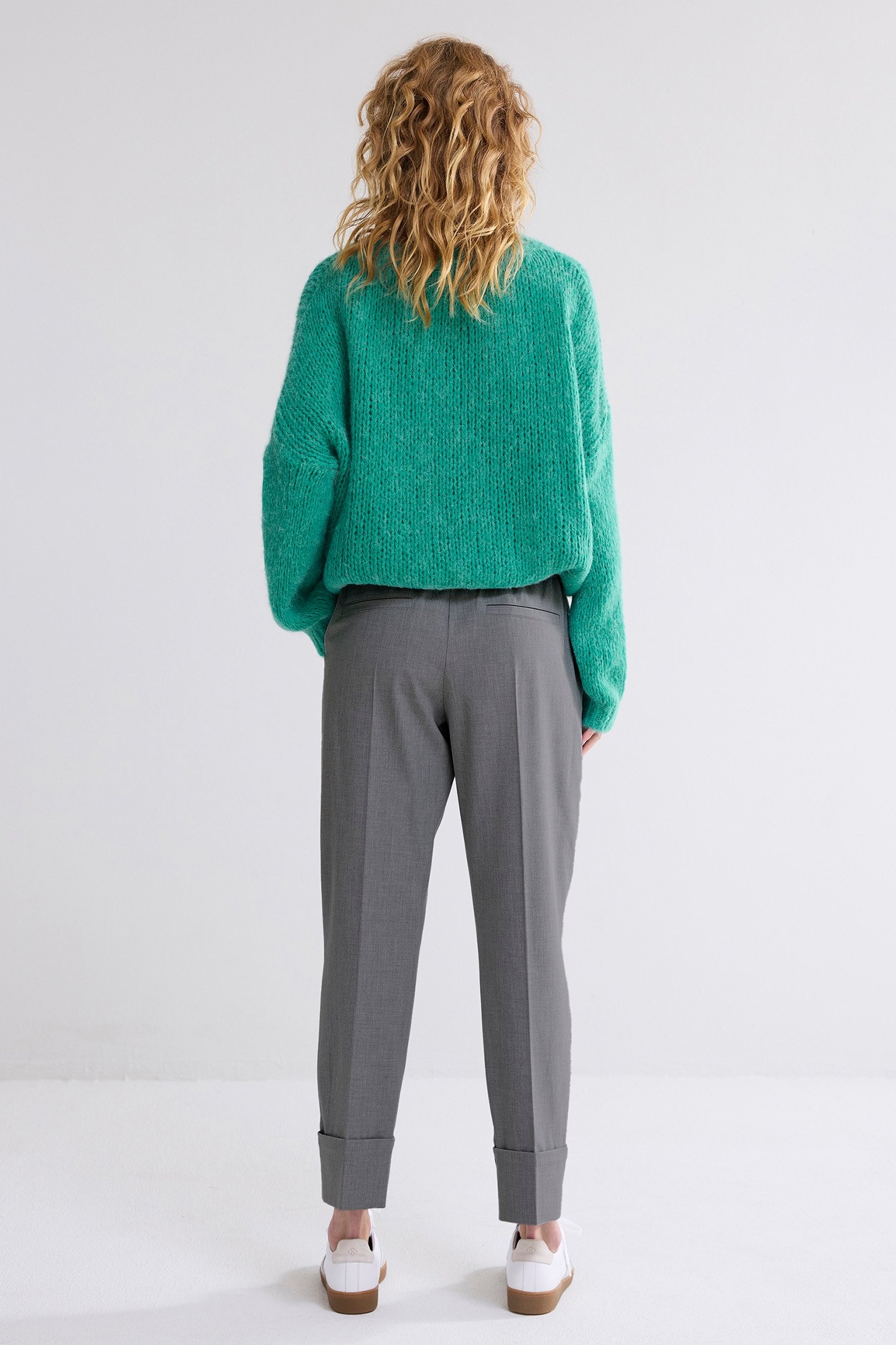 TROUSERS VISCOSE BLEND STRETCH GREYS 2