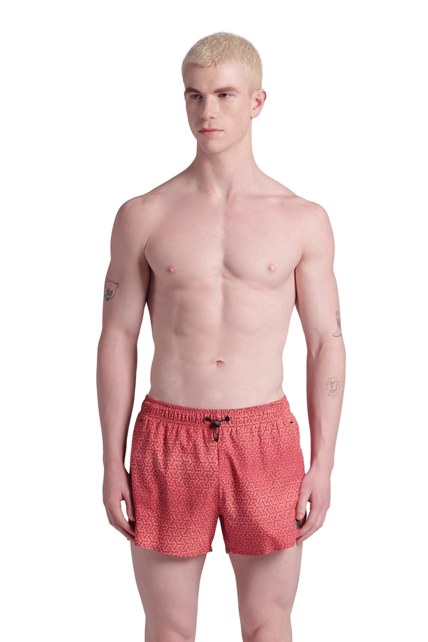 MEN'S ARENA EVO BEACH X-SHORT AO ASTRO RED MULTI 1