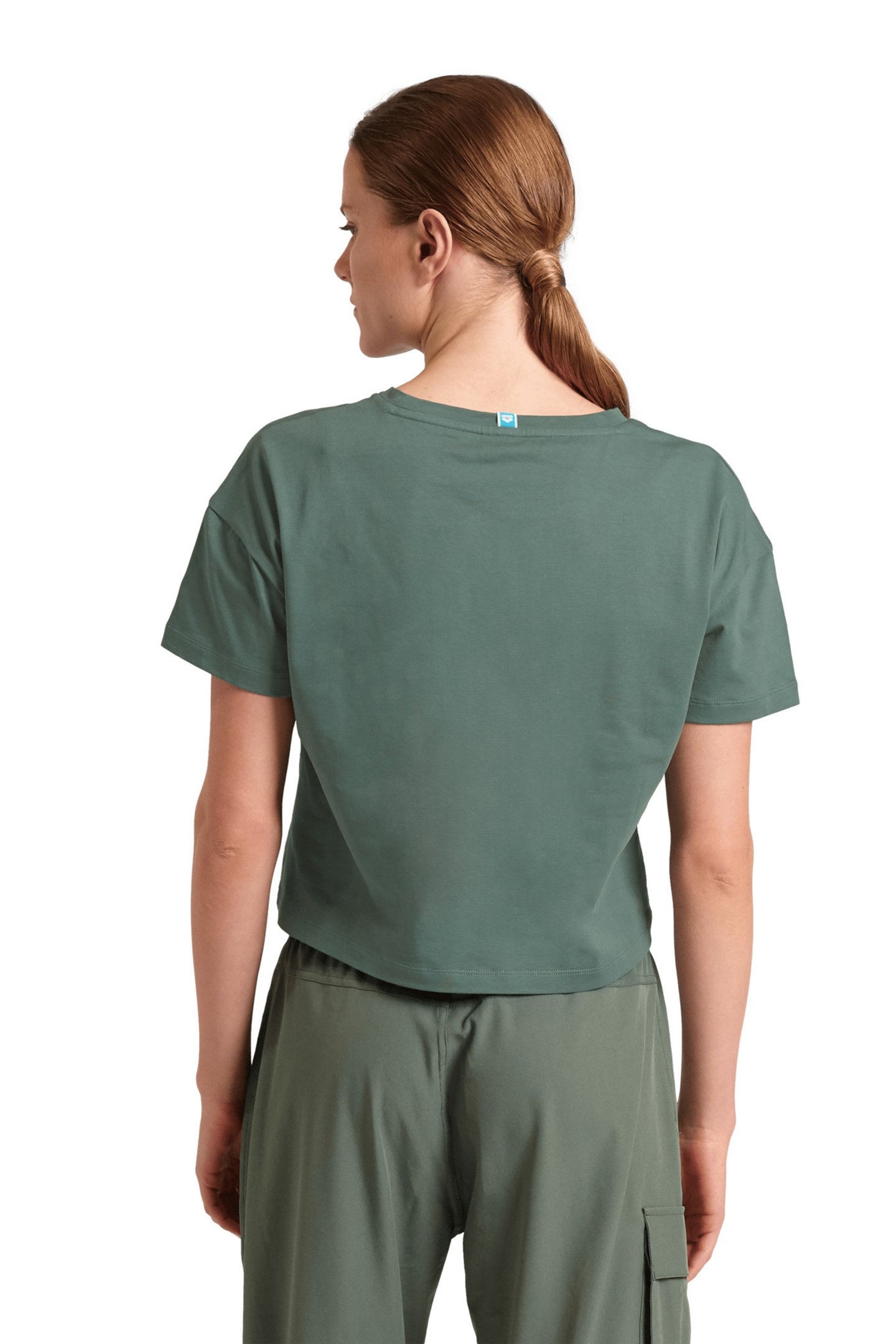 WOMEN'S ARENA CROP TEE PRINTED SAGE 2