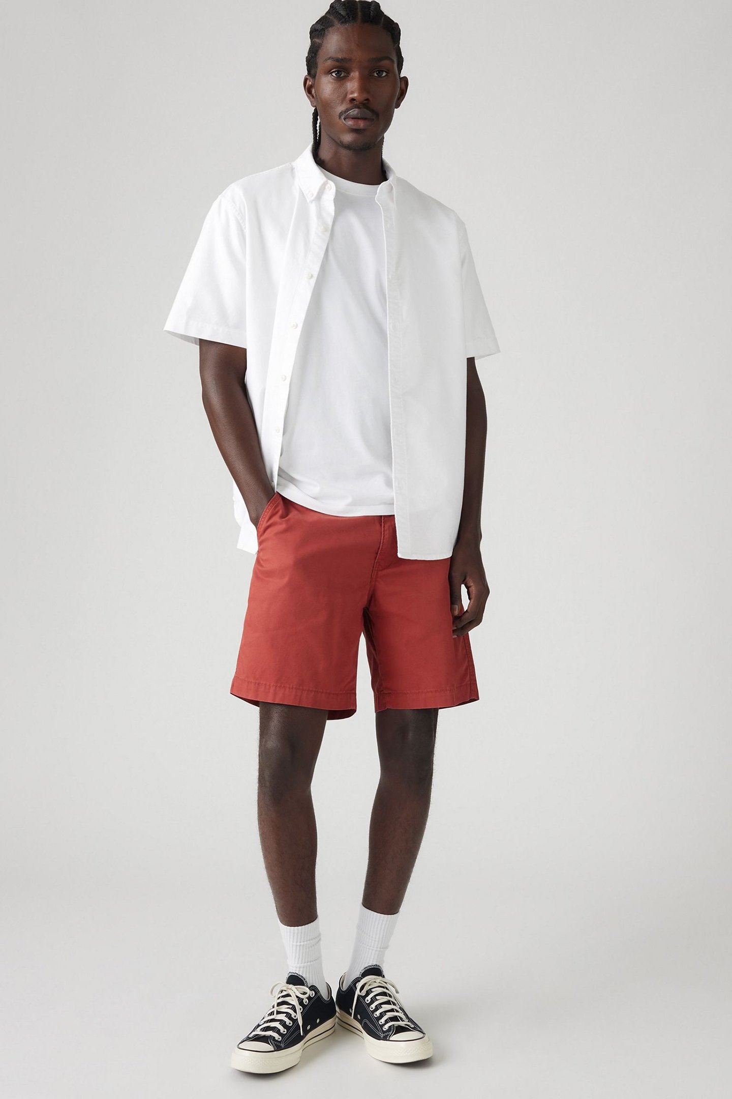 XX AUTH RLX SHORTS II RED PAINT TWILL 6