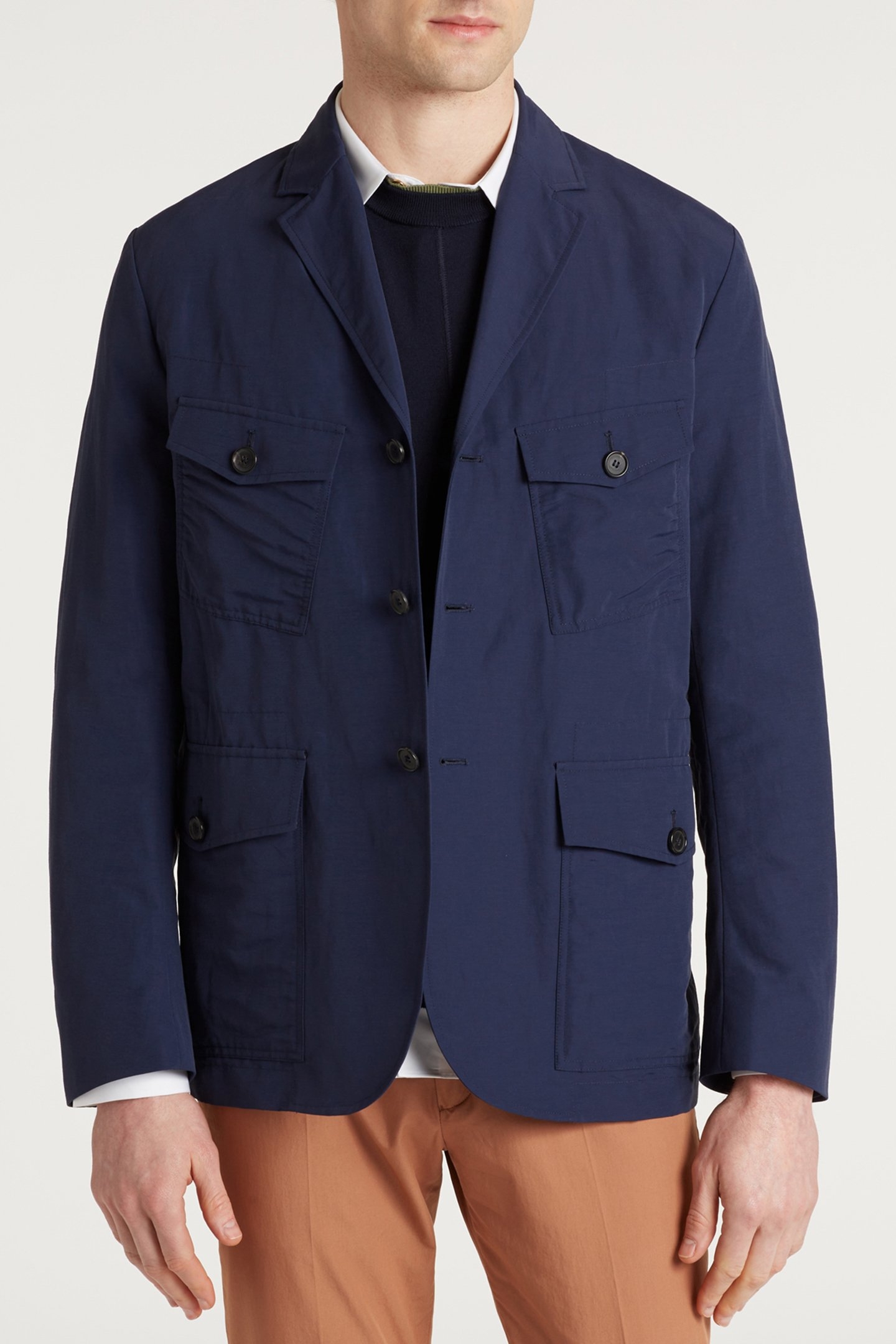 GENTS 3 BUTTON JACKET INKY BLUE 1