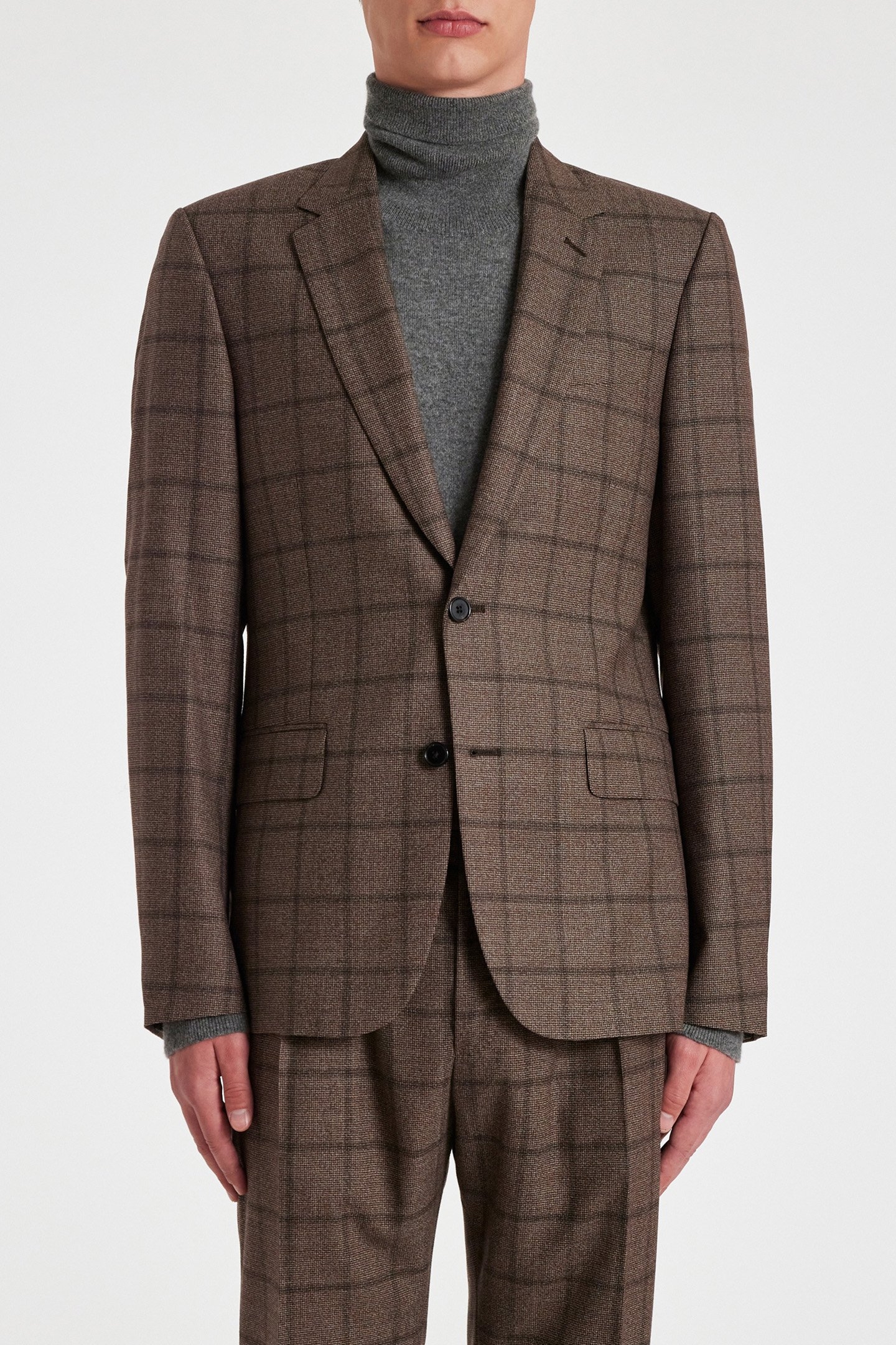 2 BUTTON JACKET TAN 1