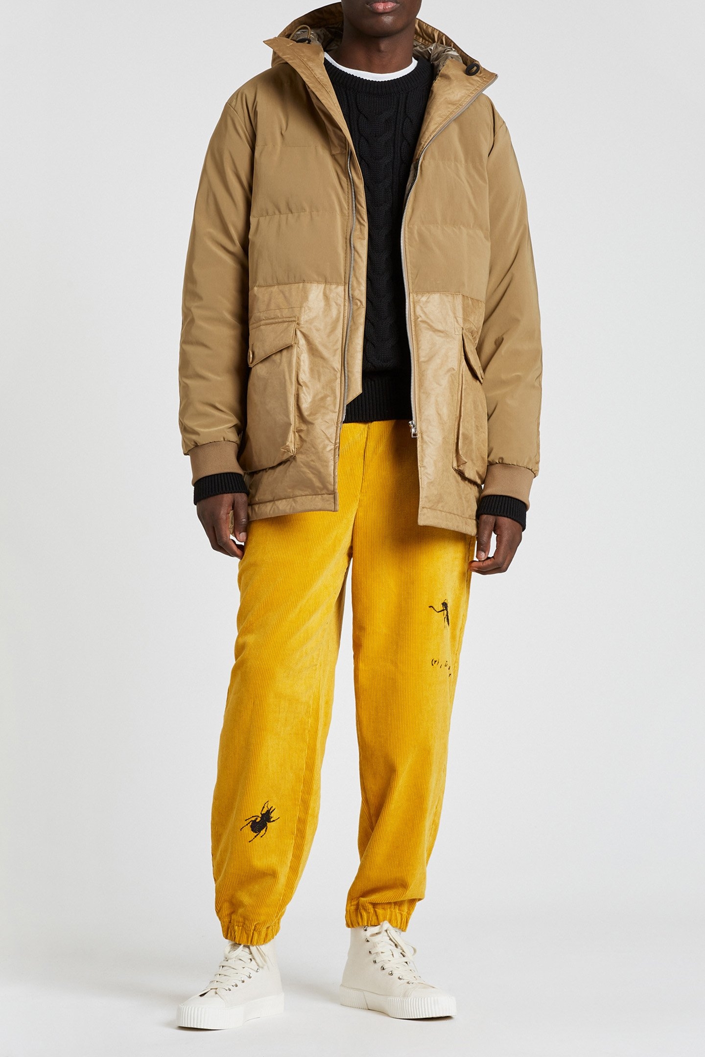 MENS MIX UP PARKA SAND 3