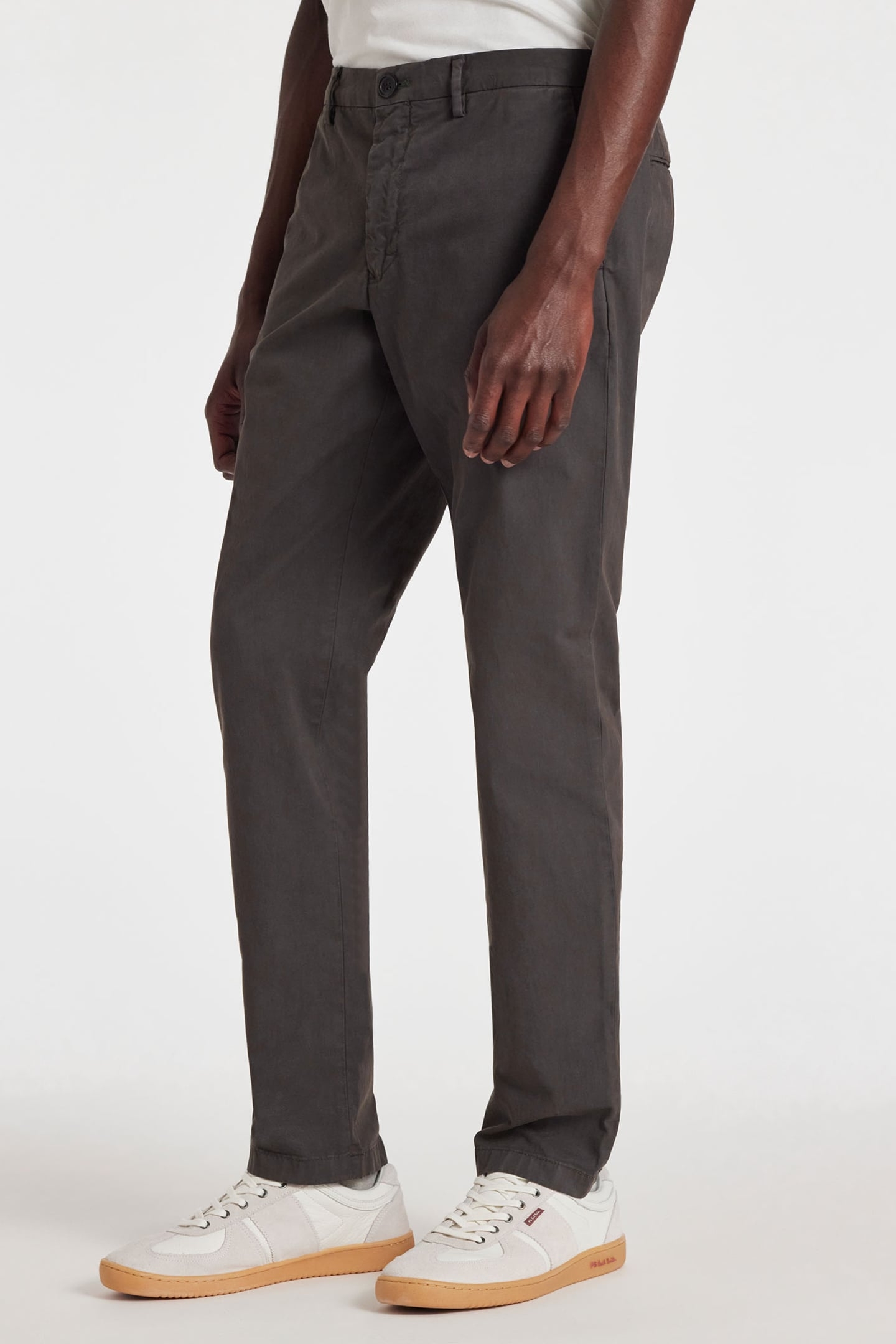MENS MID FIT CLEAN CHINO DARK TAUPE 4