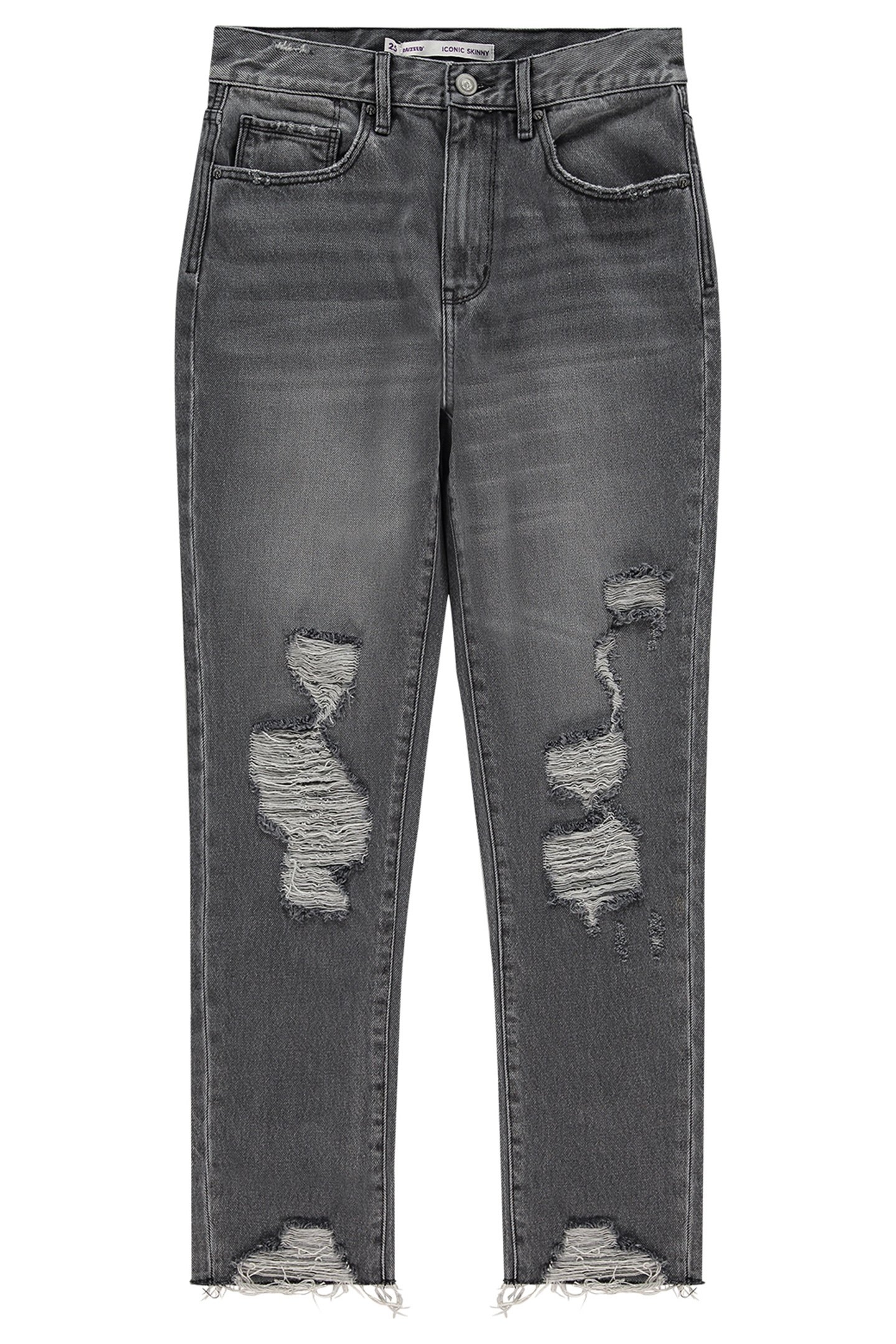 OCEANS CROPPED JEANS LIGHT GREY STONE 1