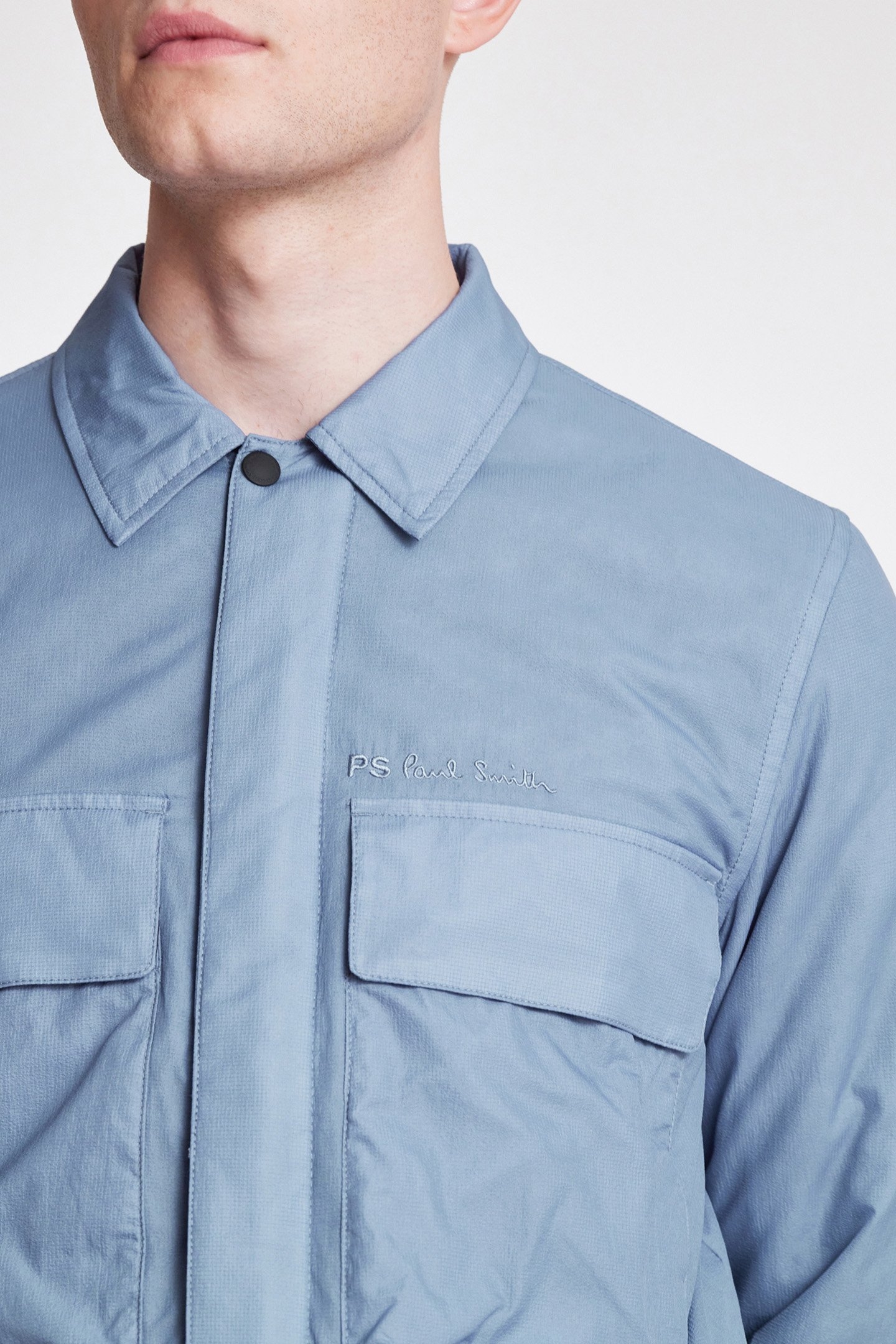 MENS OVERSHIRT GREYISH BLUE 5