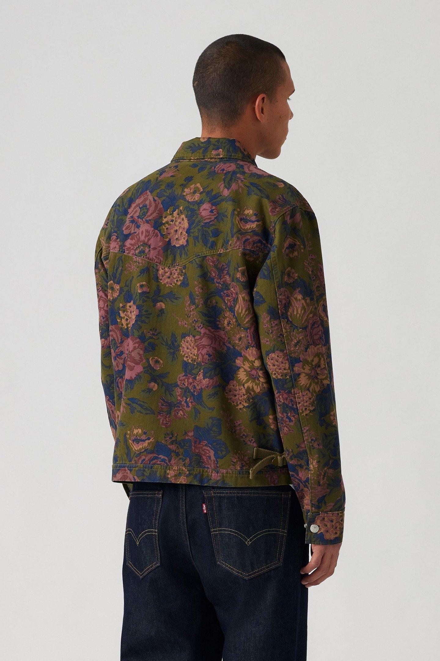 POLK JACKET COOPER FLORAL DARK OLIVE 2