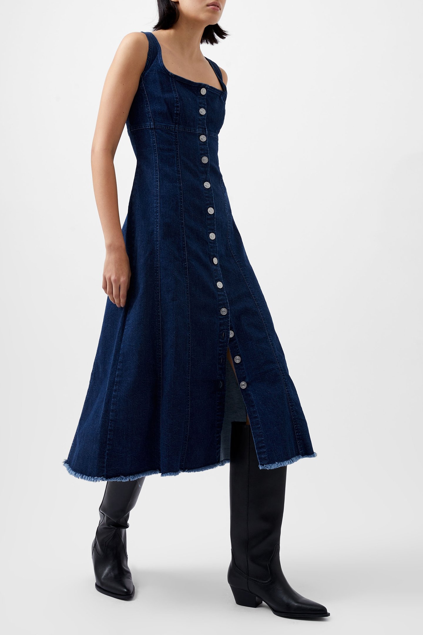 ARYWODE DENIM DRESS MID WASH 3