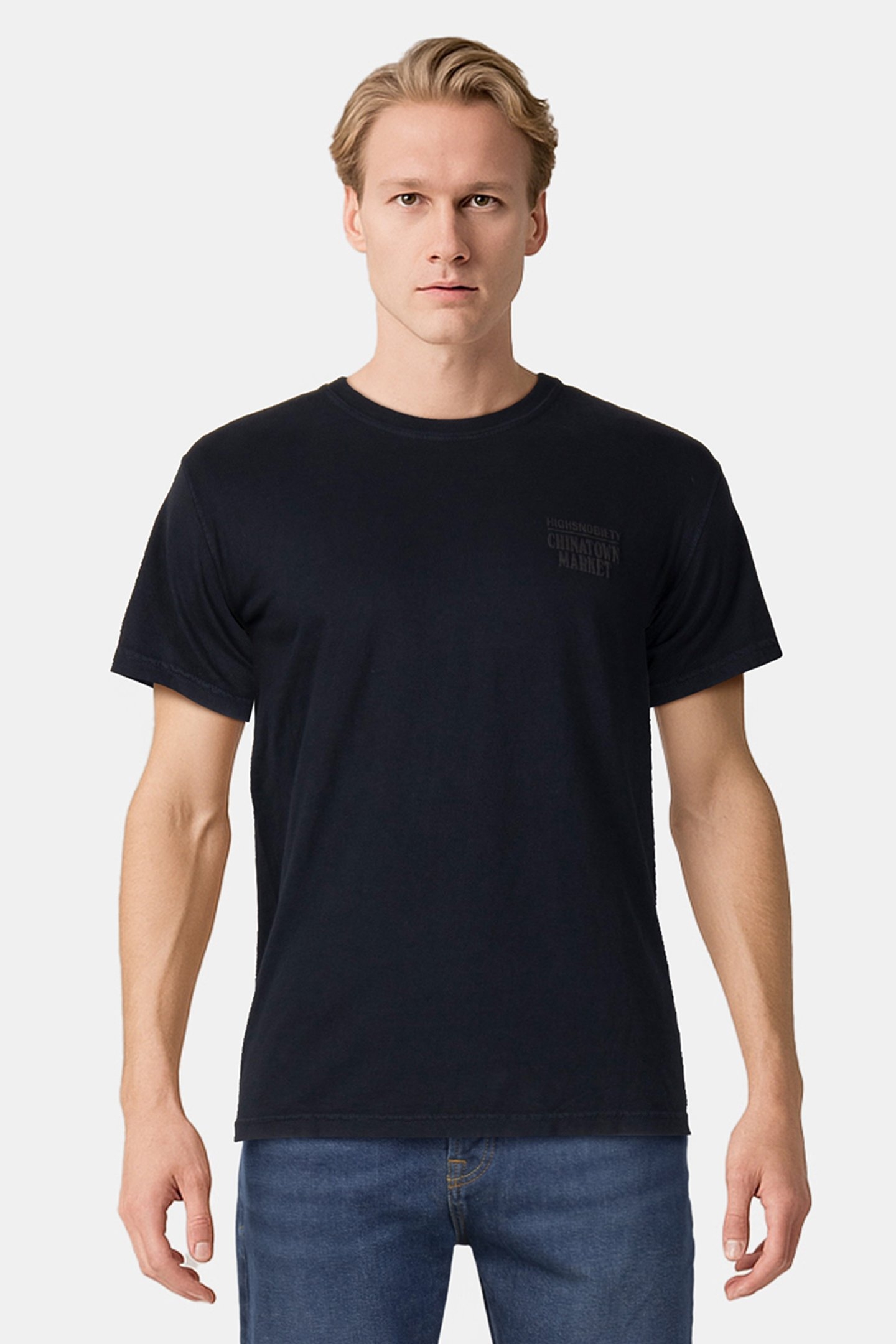 CHINATOWN MARKET – CHINATOWN MARKET X HS BLACK T-SHIRT 1