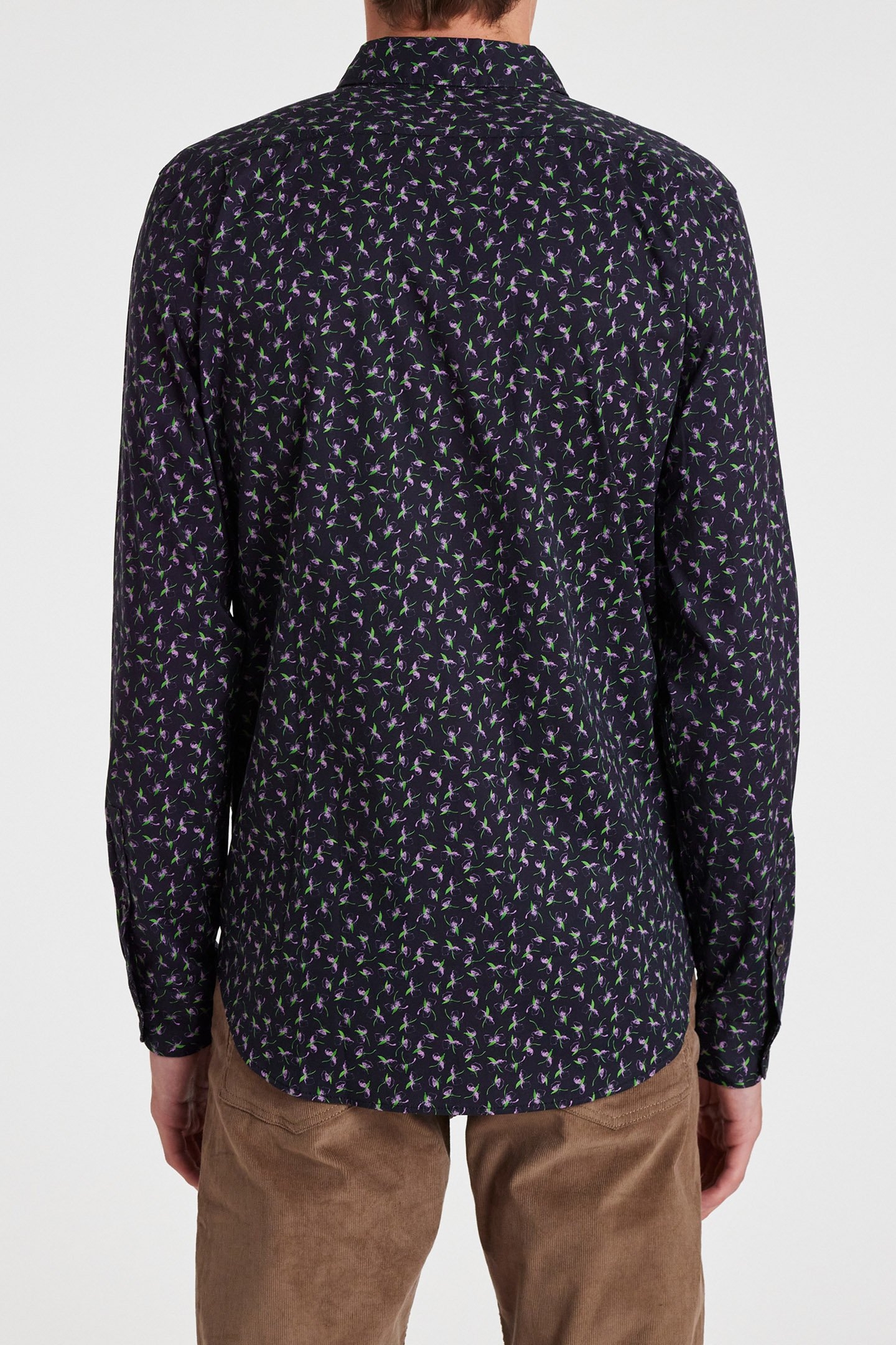 LS TAILORED FIT SHIRT VERY DARK NAVY 2