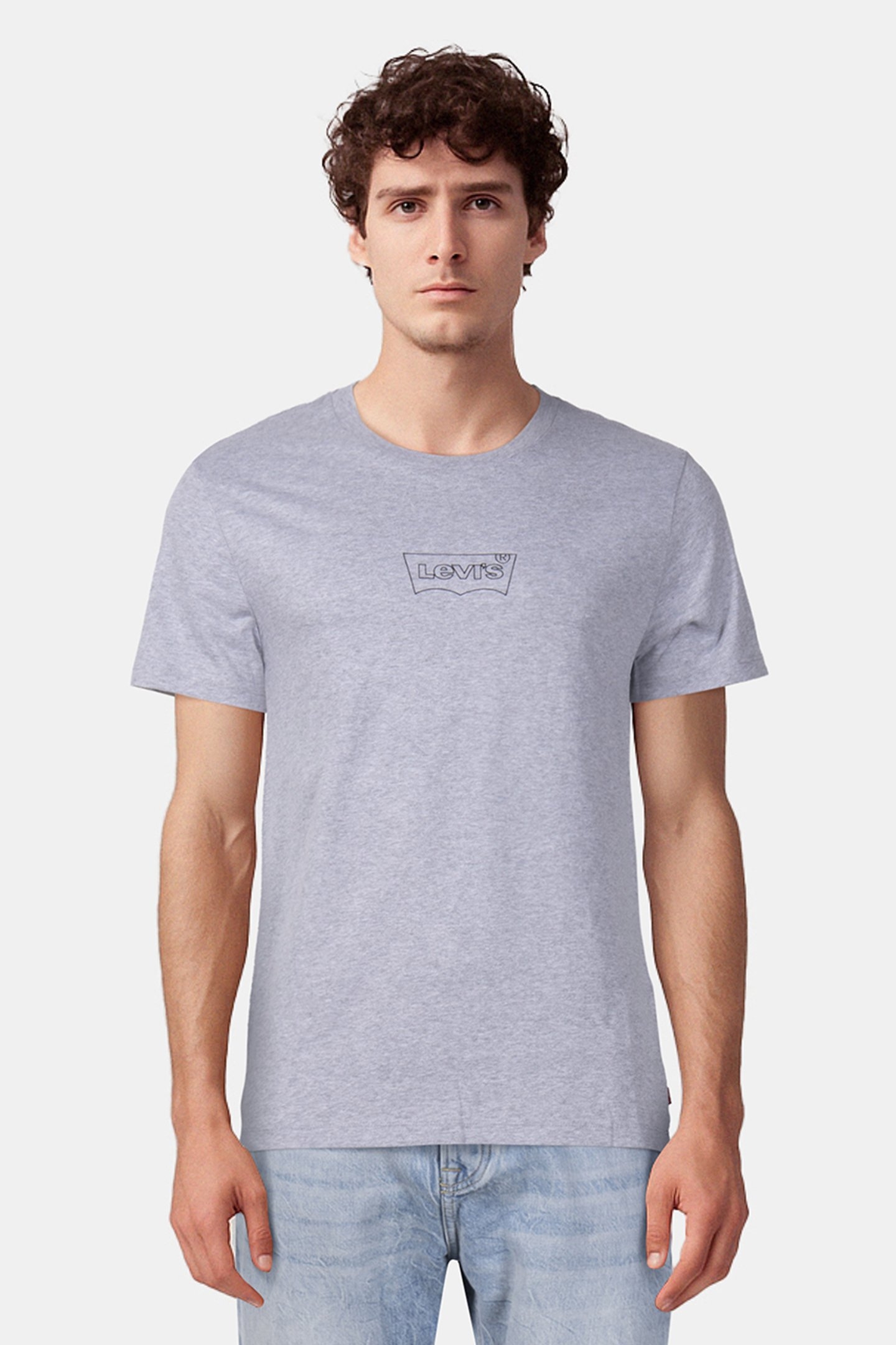 LSEGRAPHIC CREWNECK TE OUTLINE BW BLACK LOGO GREY HEATHER BO 1