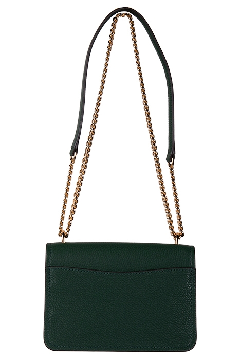 SMALL CROSSBODY BAG WITH CHAIN STRAP IN DARK GREEN 2