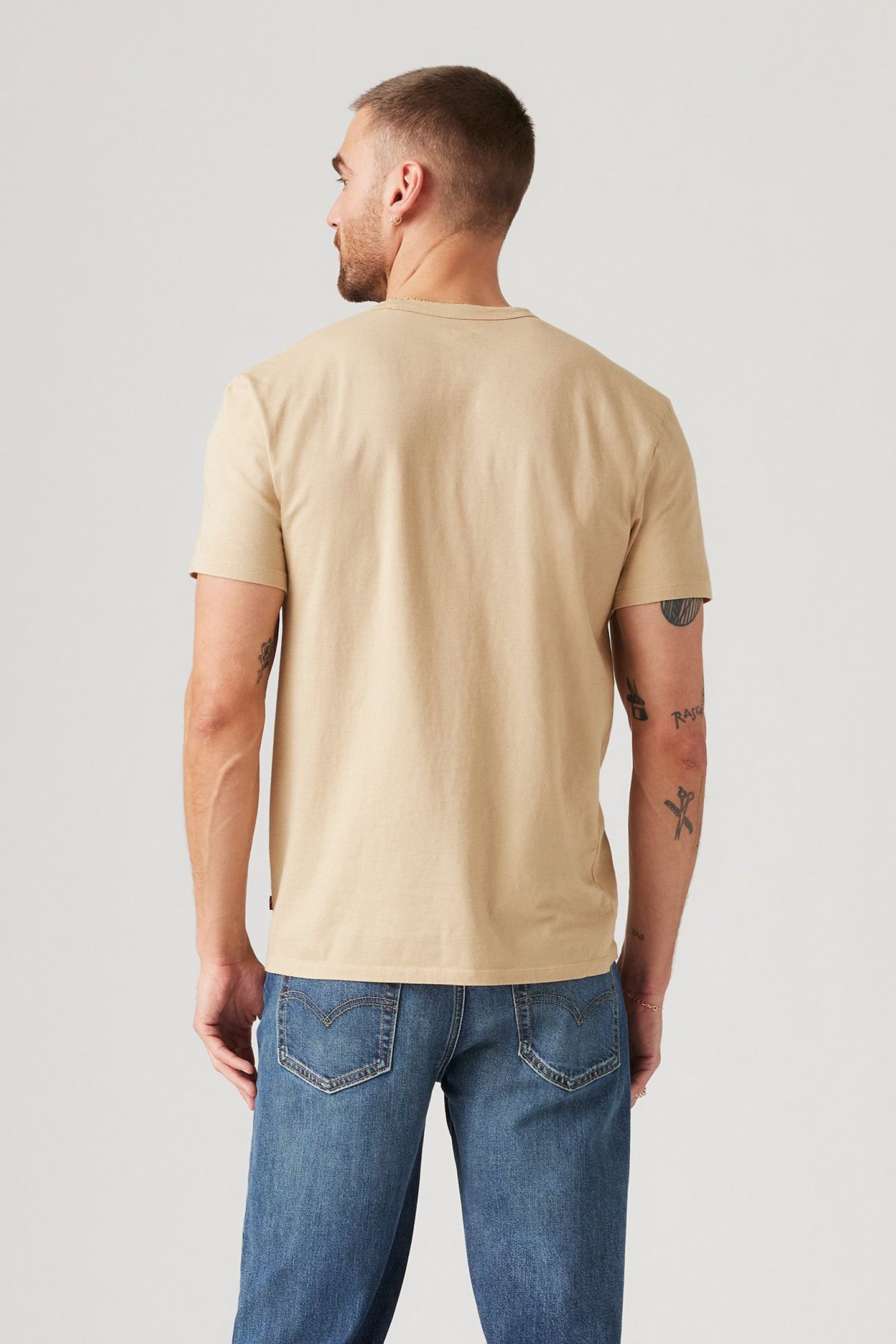 PREMIUM SLIM FIT TEE GARMENT DYE SAFARI 2