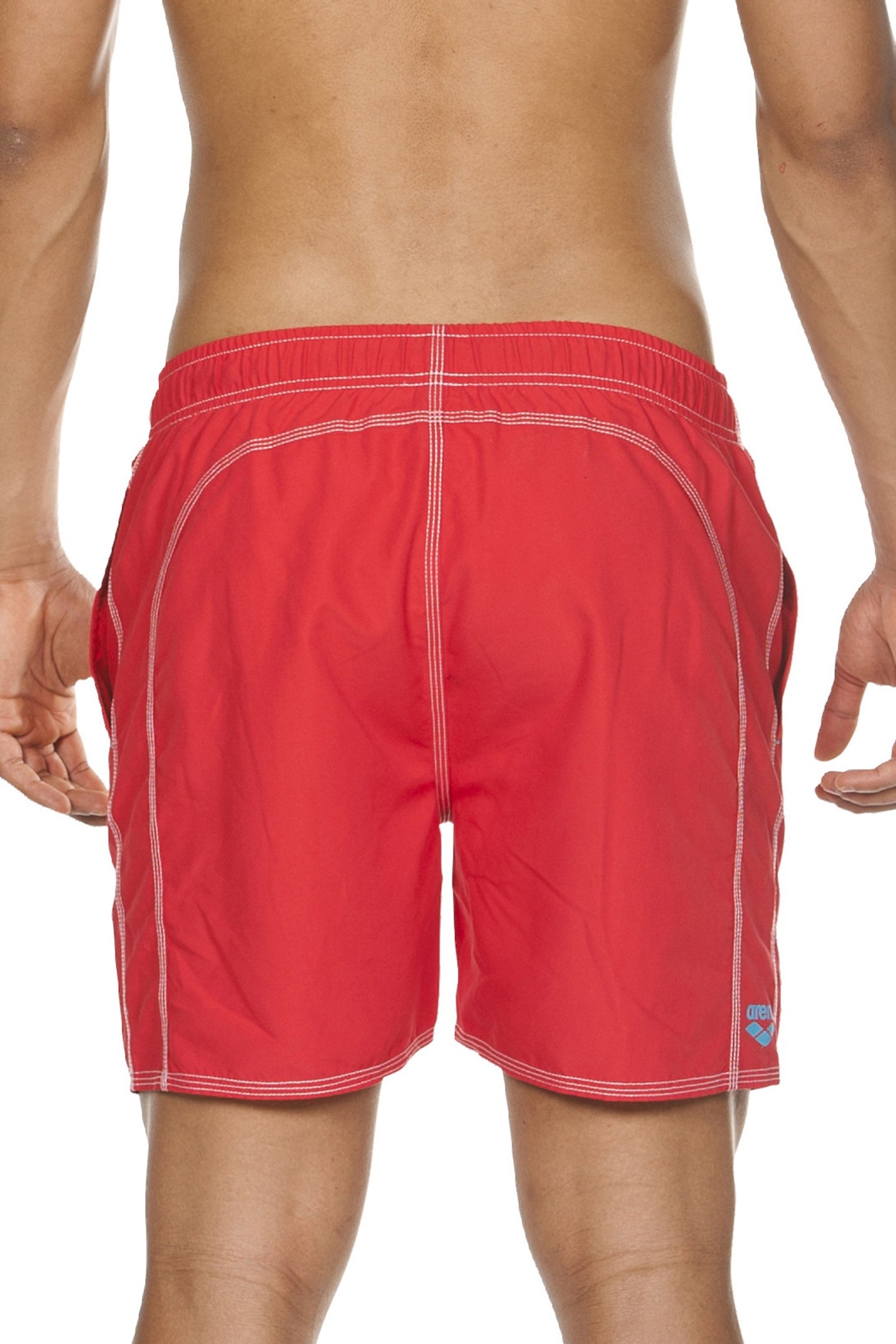 FUNDAMENTALS SOLID BOXER RED-TURQUOISE 2