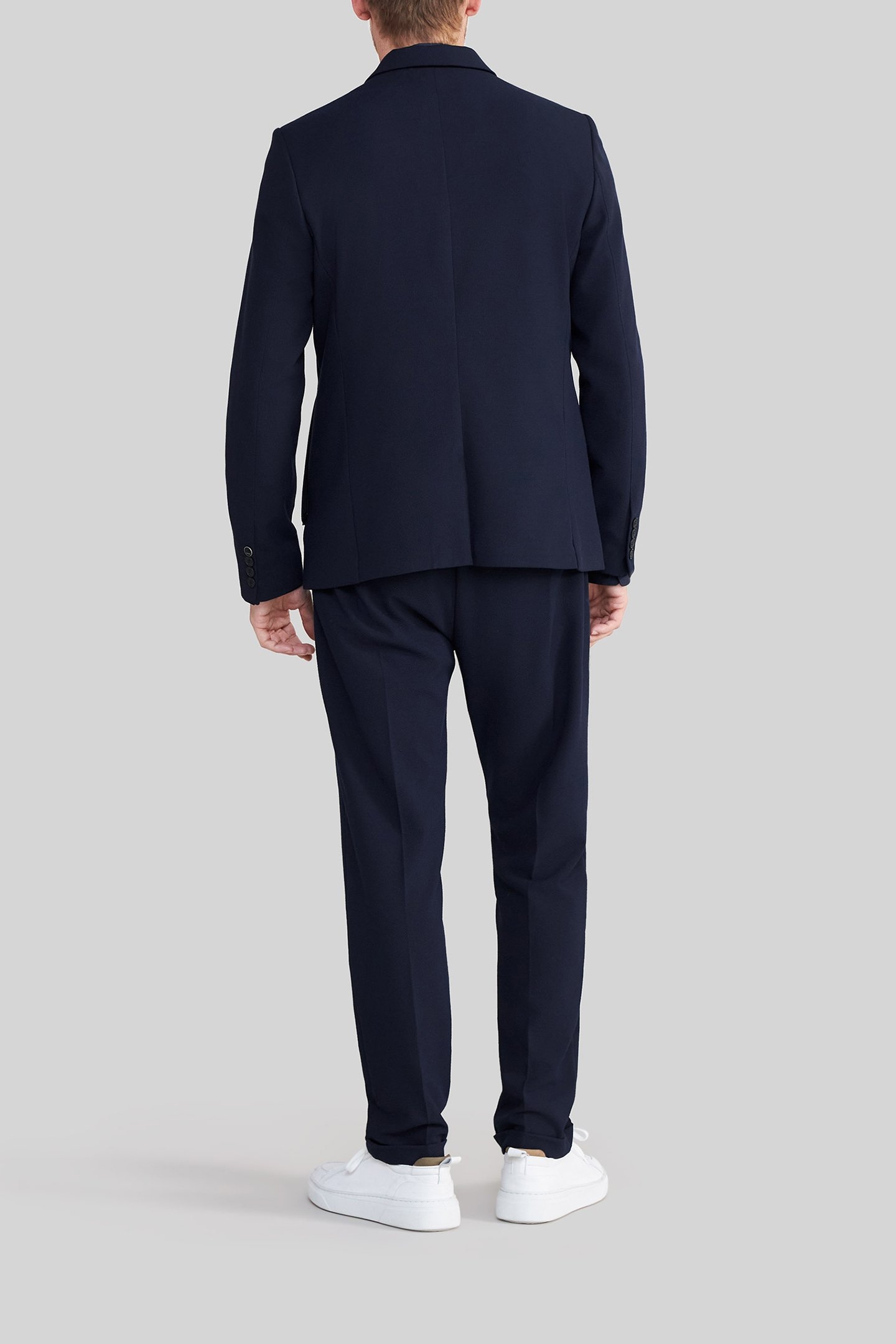 NAVY SEERSUCKER SUIT JACKET 4