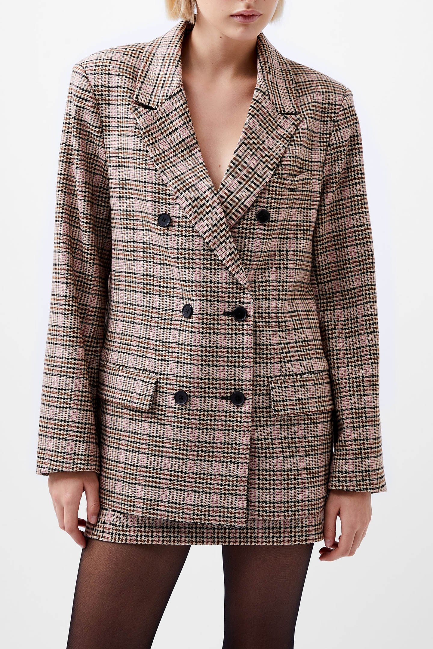 GINA CHECK BLAZER PINK CHECK 1