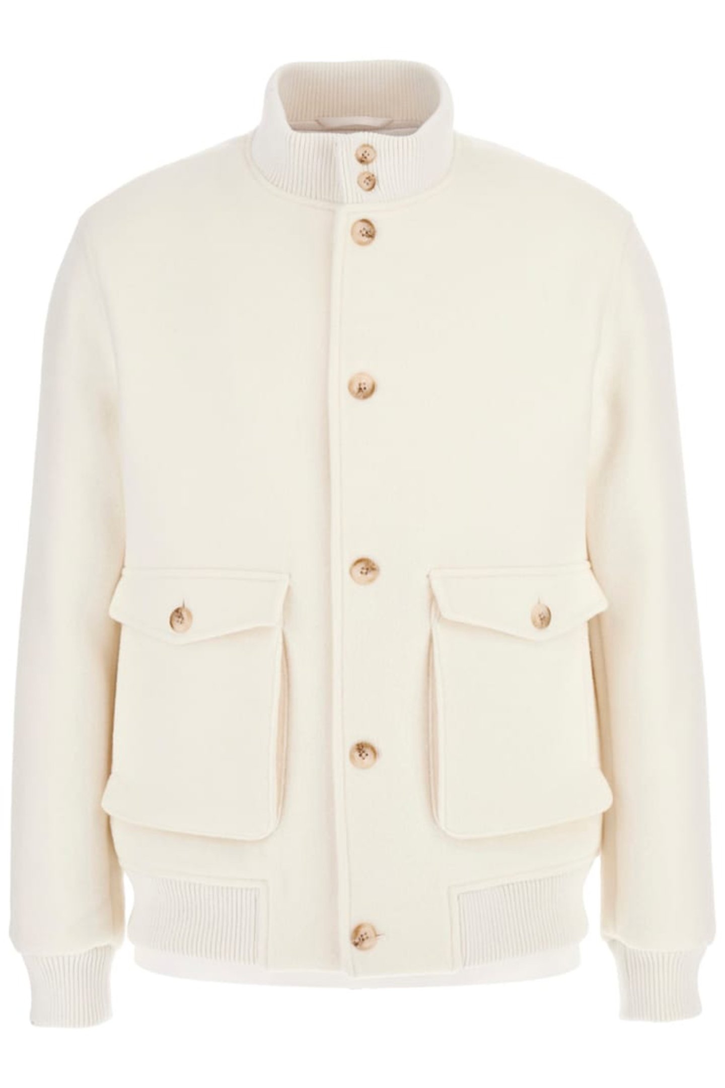 BOMBER WITH BOTTONS SALT WHITE 4