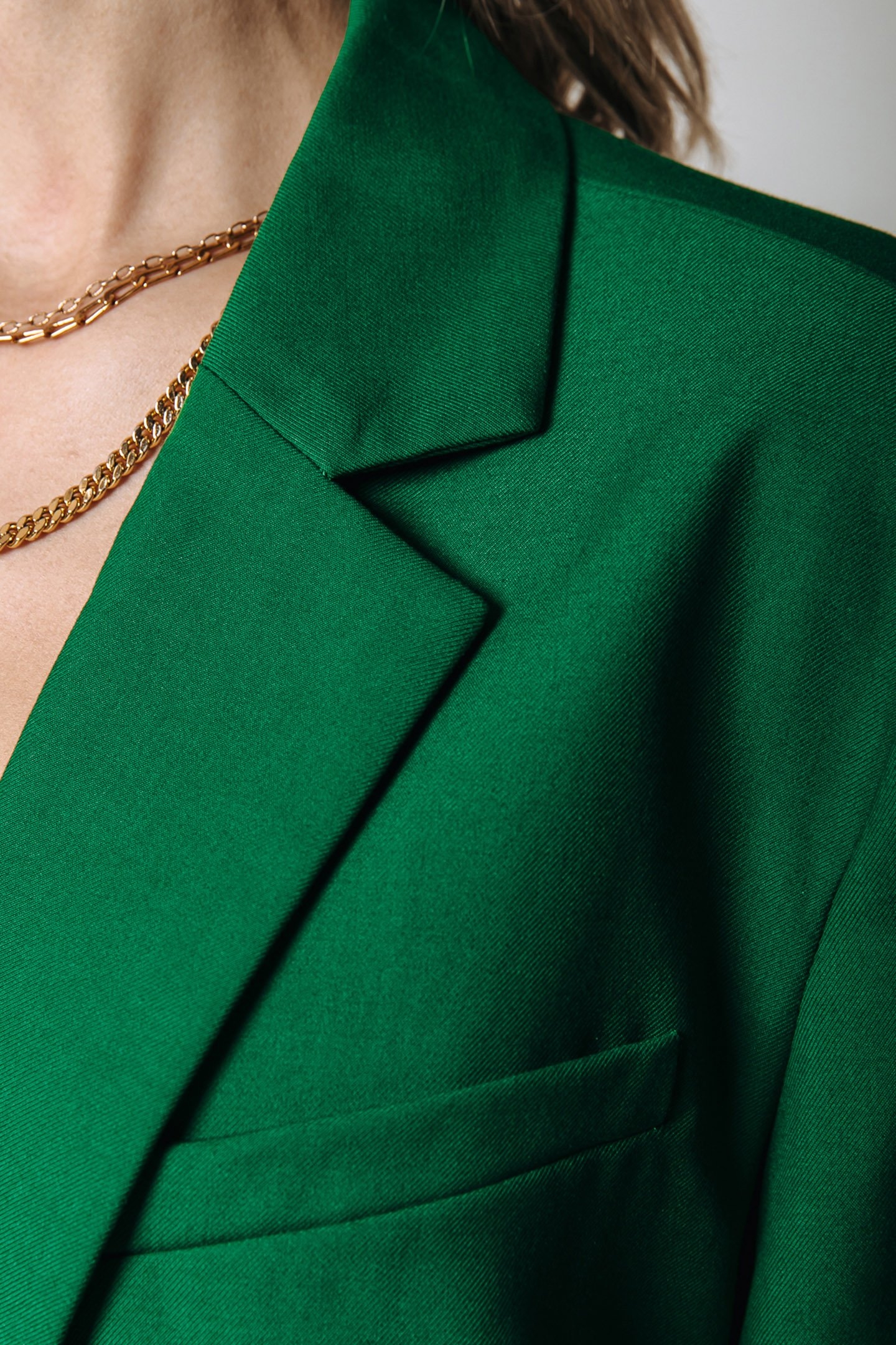 MIMMI UNI SINGLE BREASTED BOYFRIEND BLAZER DEEP GREEN 3