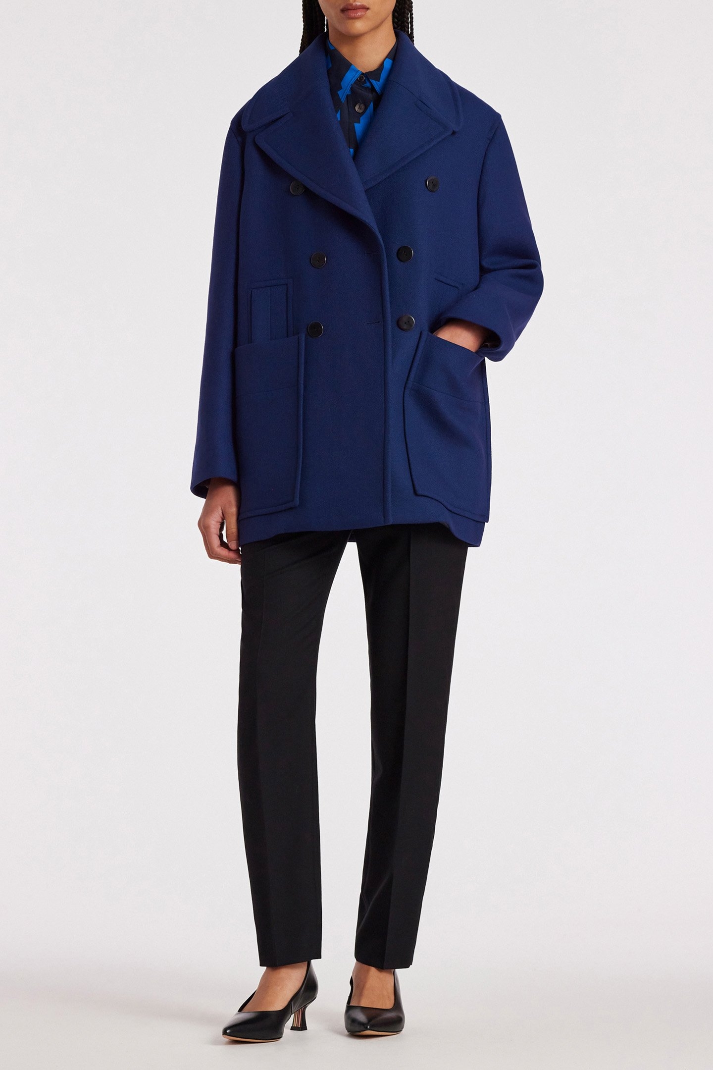 WOMENS COAT NAVY 3