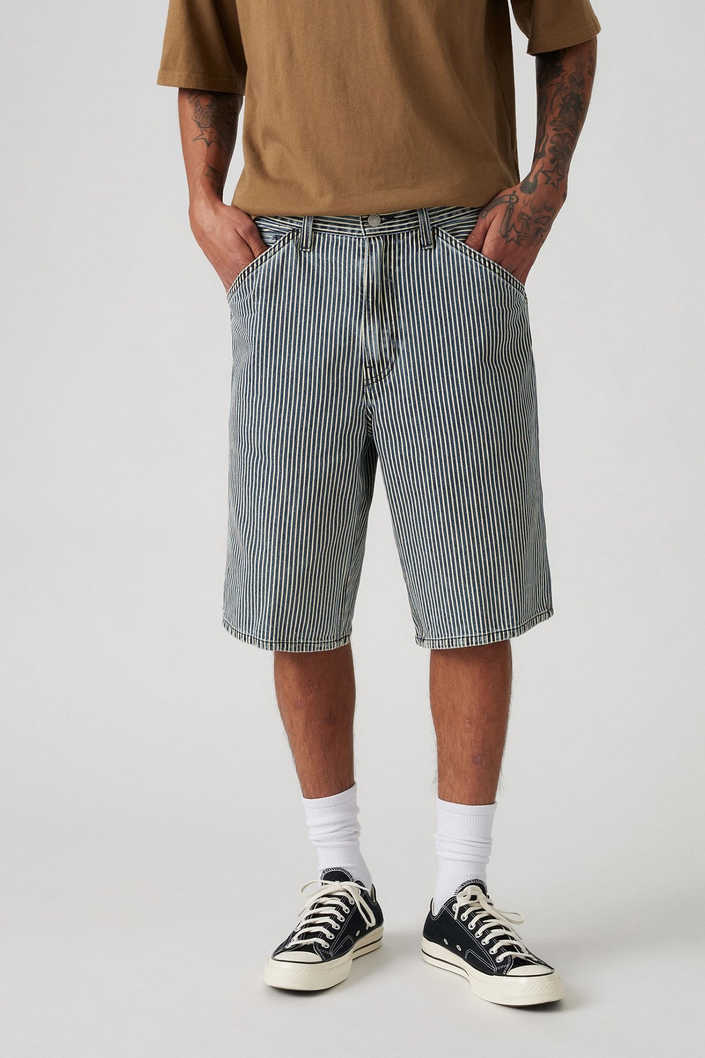 568 LOOSE CRPNTR SHORTS AGED RR STRIPE SHORT 1
