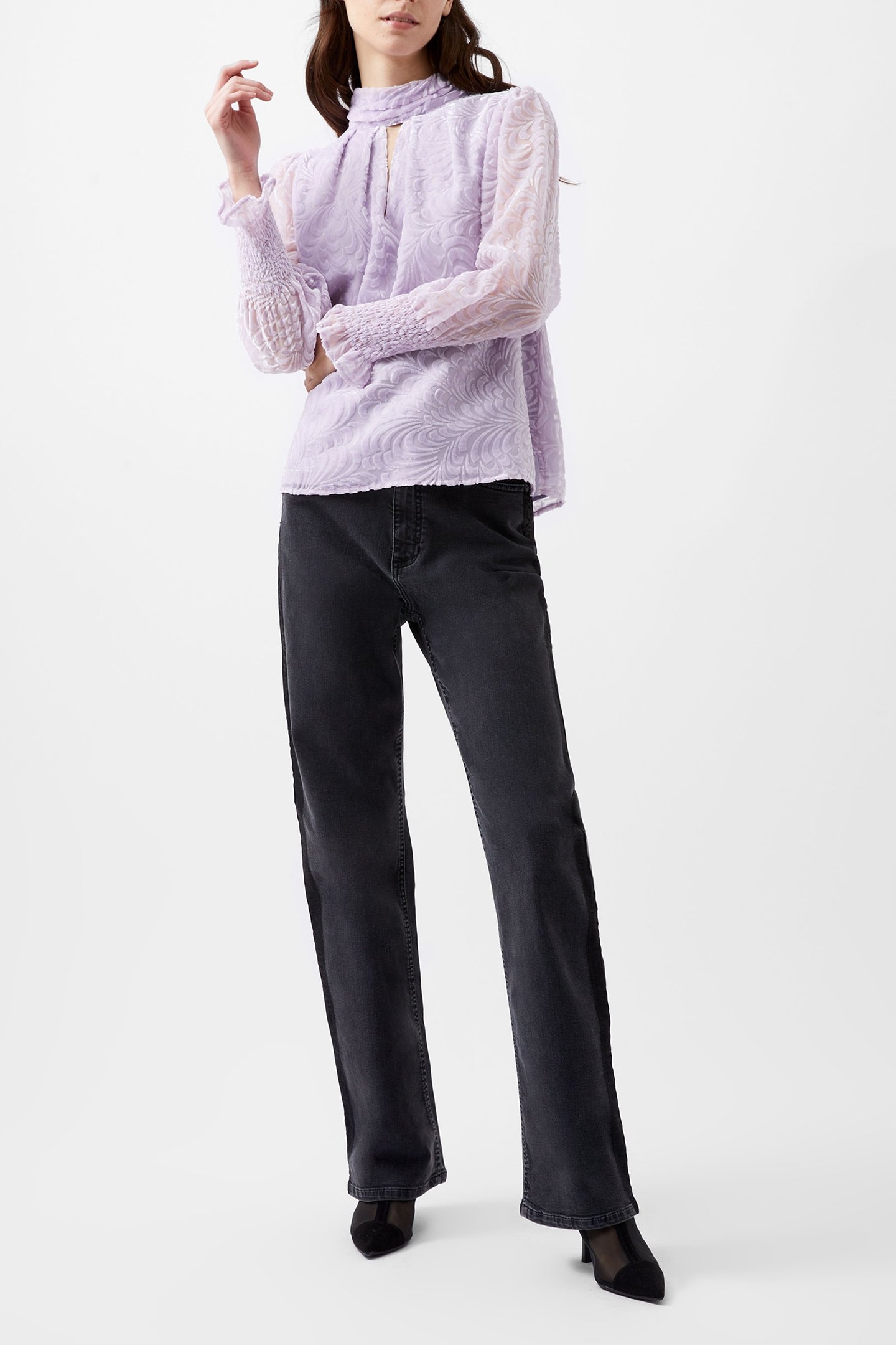 DIA DEVORE LS HIGH NK TOP ORCHID PETAL 1