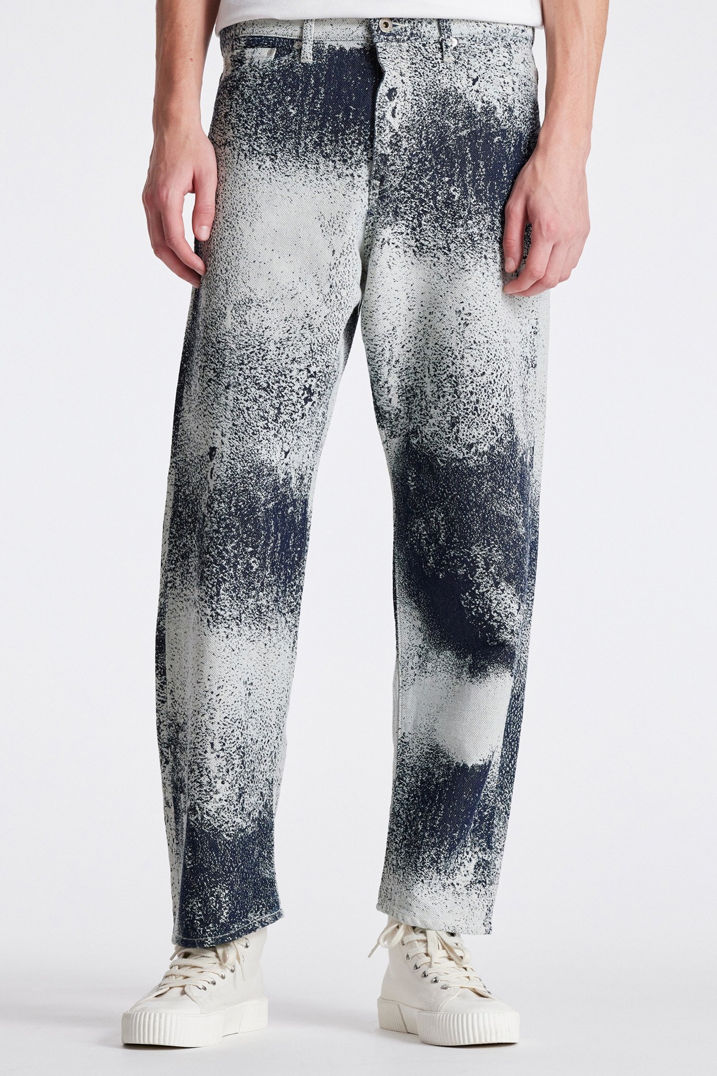 MENS TAPERED LEG JEANS INKY BLUE 1