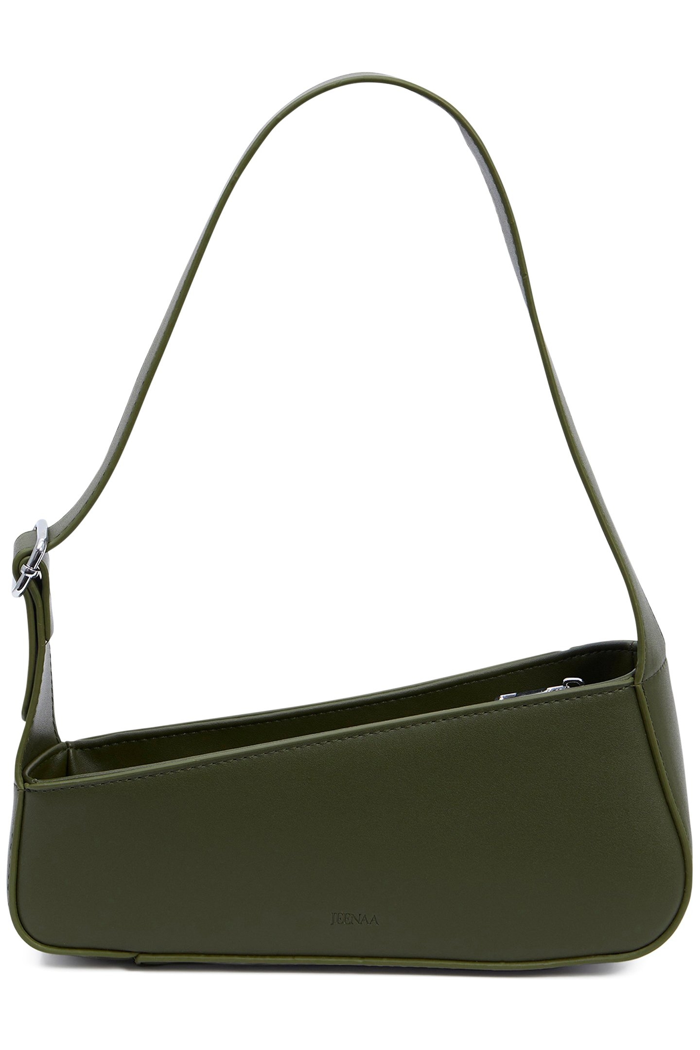 JEENAA X DIAGONAL SHOULDER BAG OLIVE NIGHT 2