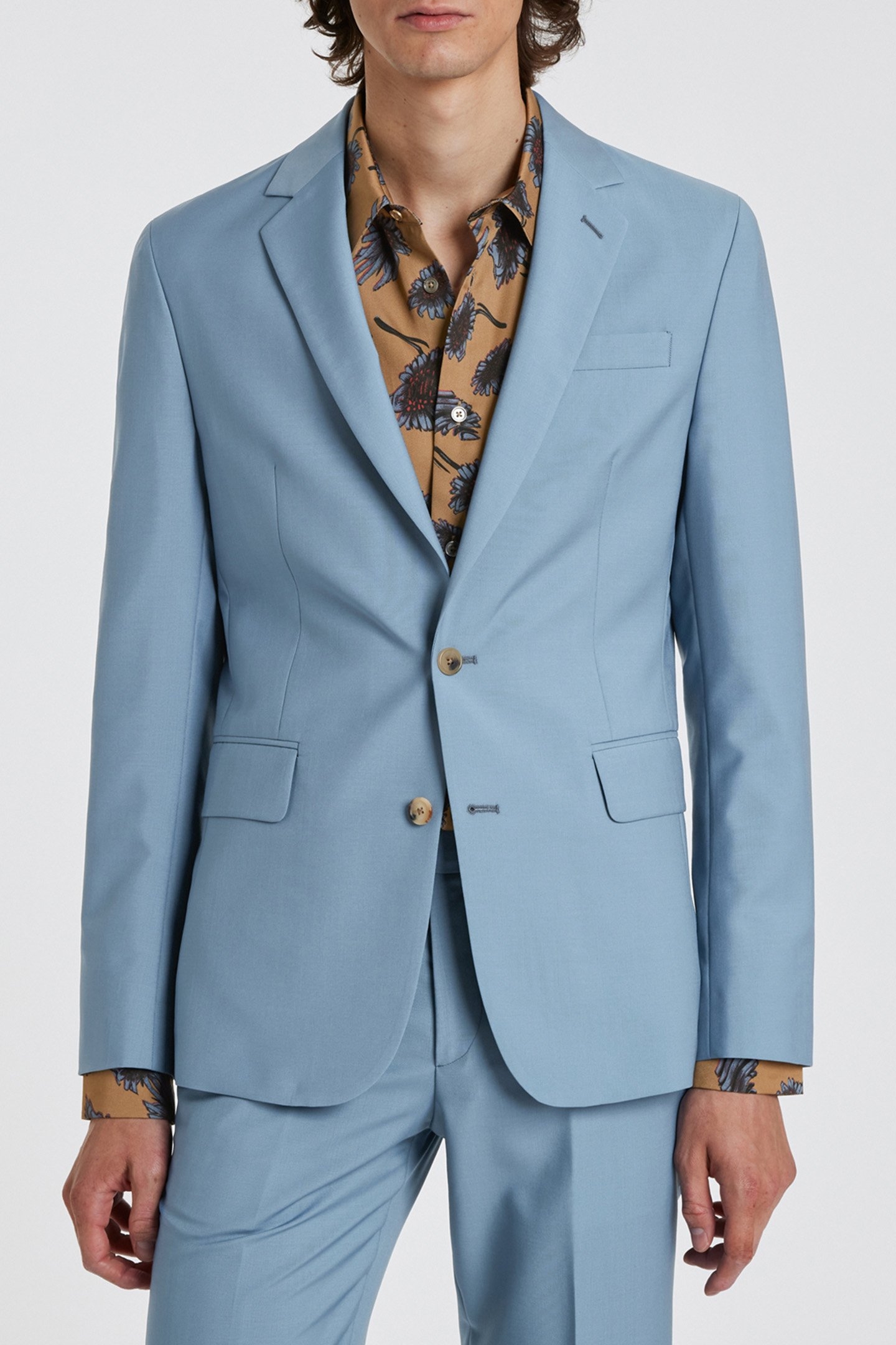 GENTS 2 BUTTON SUIT LIGHT BLUE 2