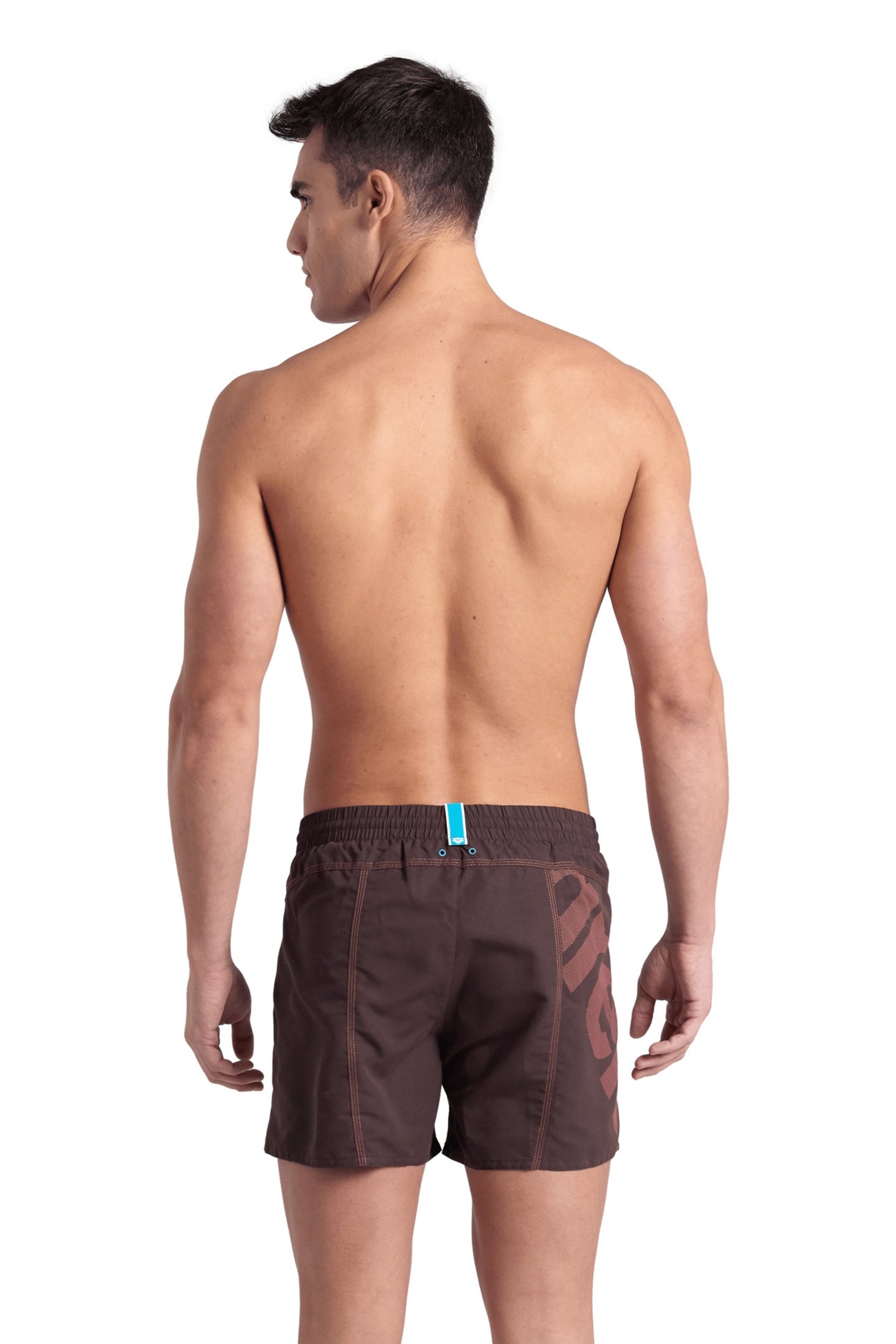 MEN'S ARENA PRO_FILE BEACH SHORT LOGO SEPIA-CALYPSO CORAL 2