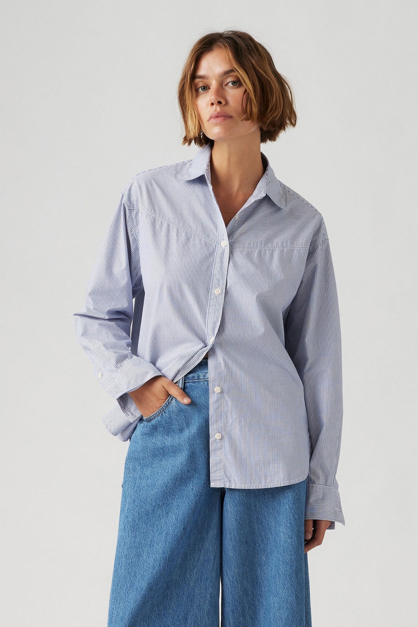 HARLIE NOVELTY BF SHIRT SHAHI D2 STRIPE 1