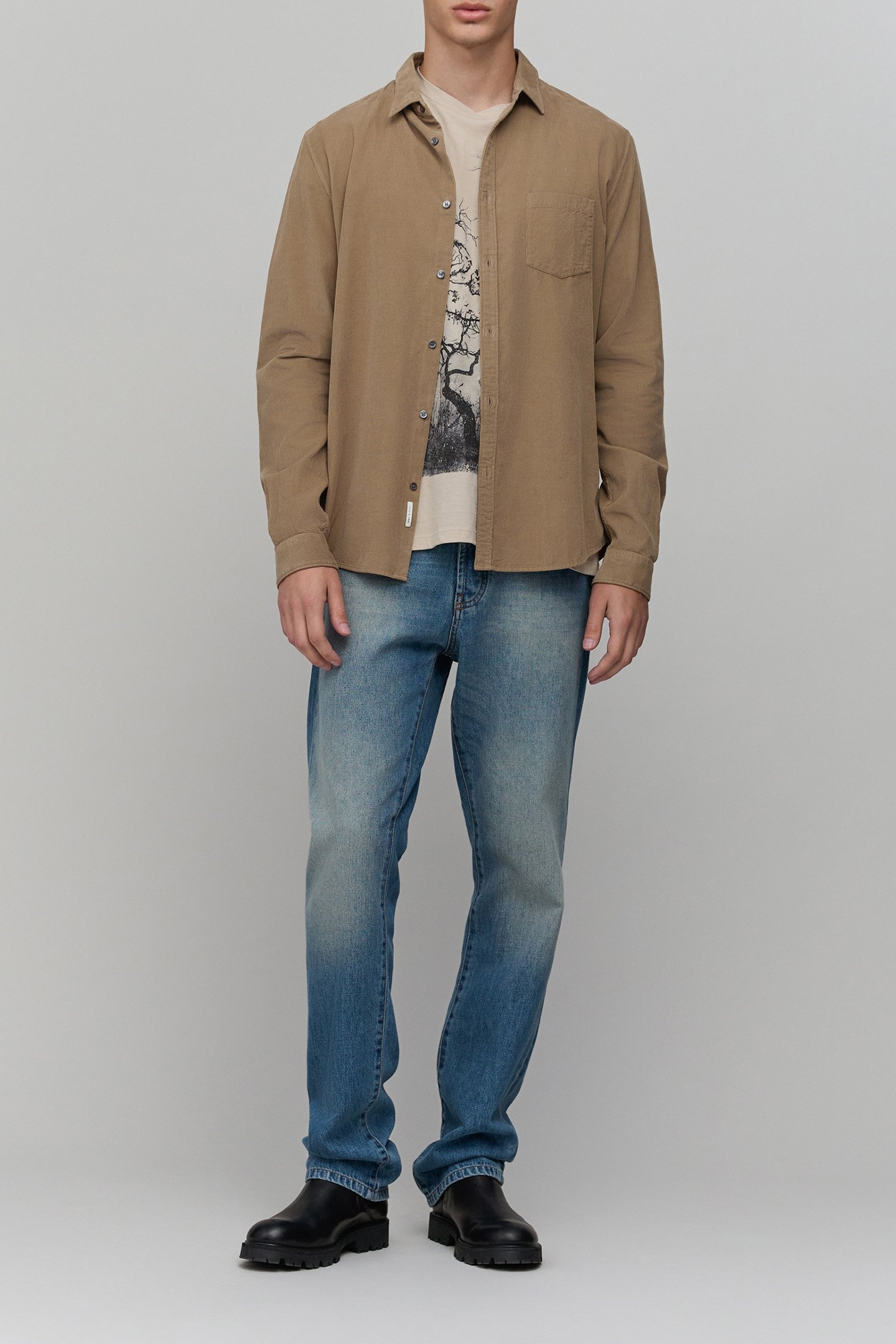 BEIGE VELVET MILLERAIES SHIRT 3