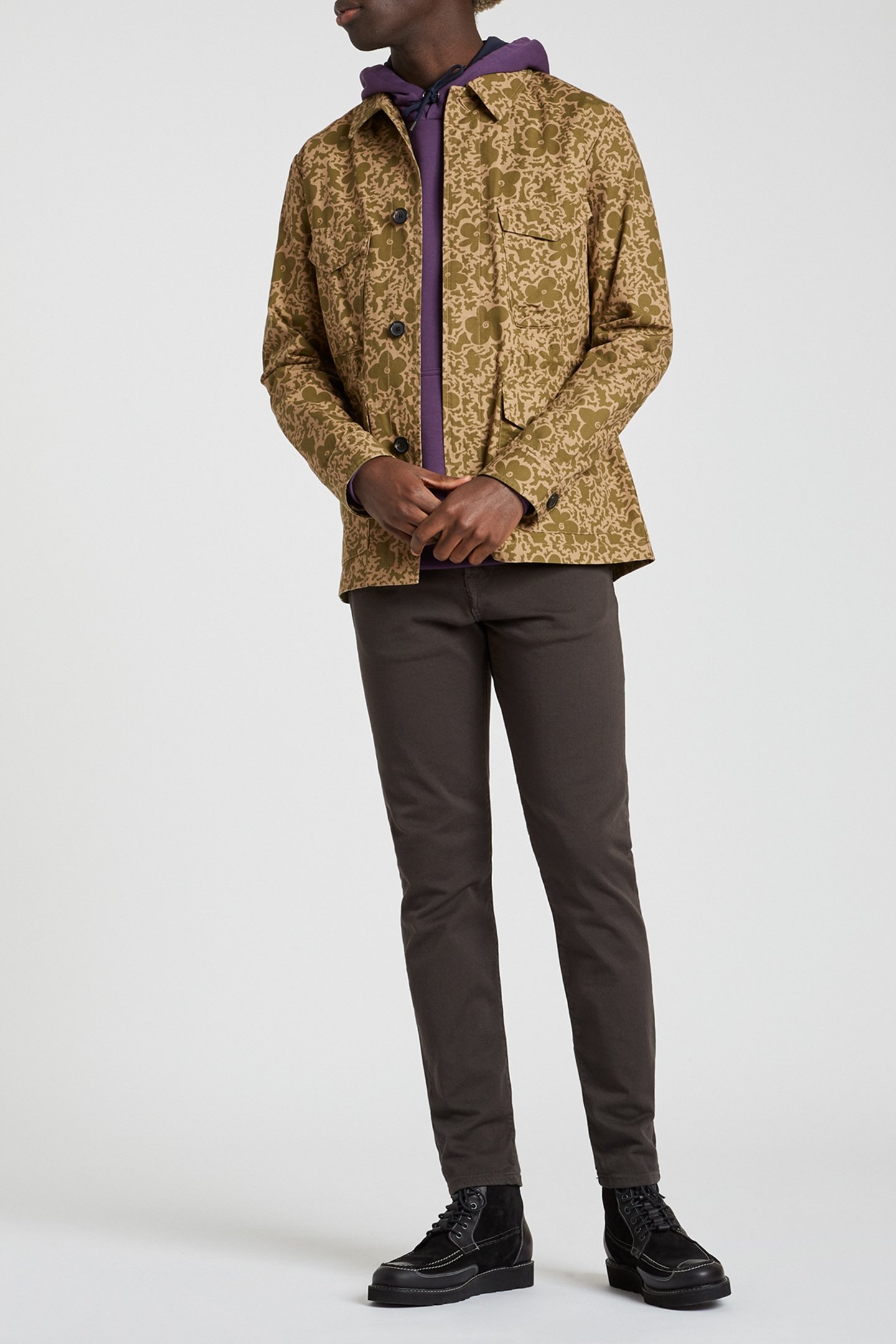 MENS TAPERED FIT JEAN DARK TAUPE 3