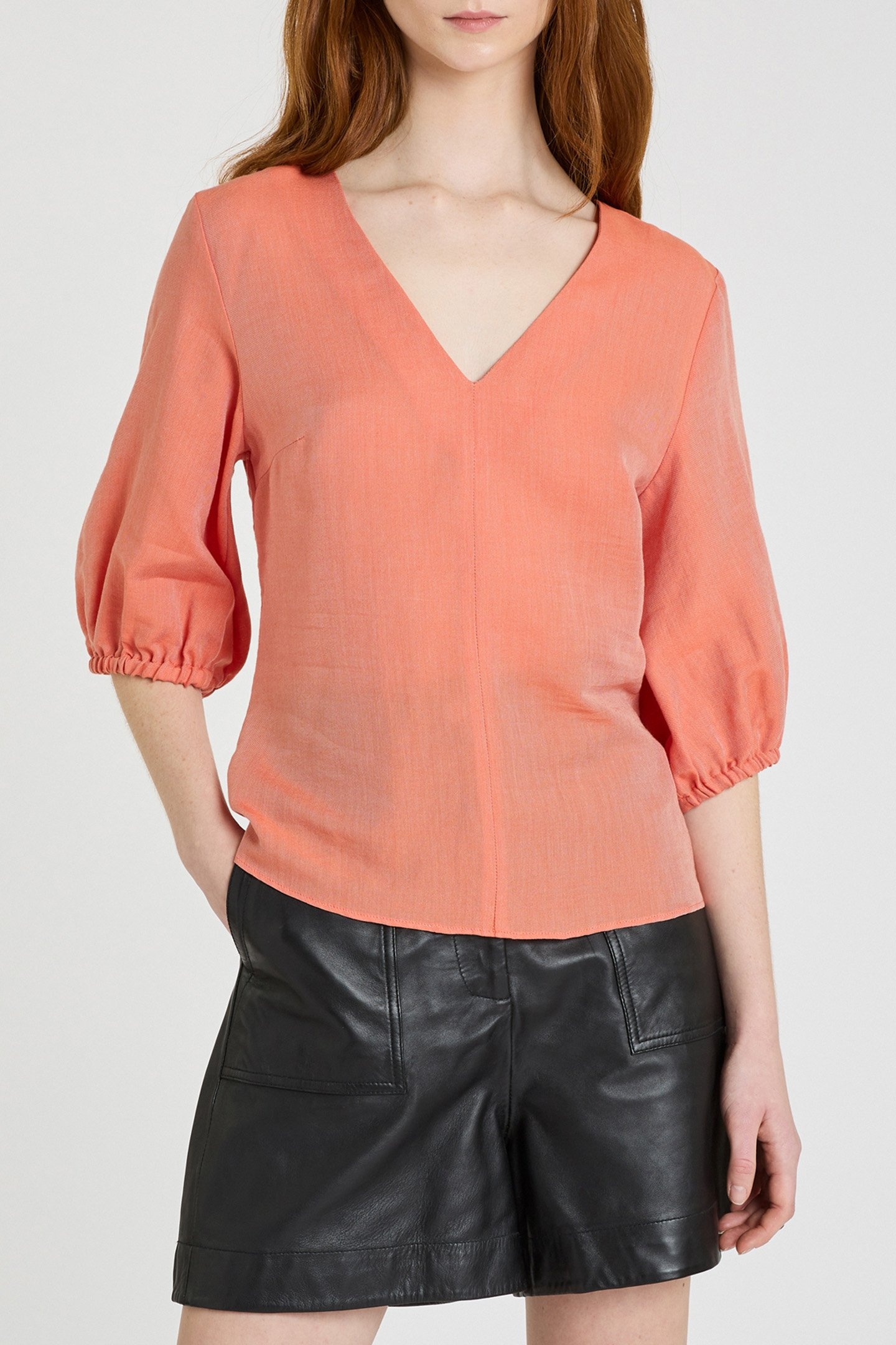 WOMENS TOP DARK ORANGE 1