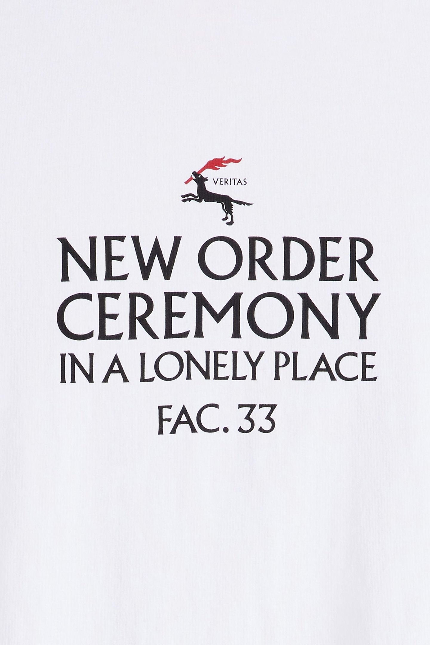 BAND TEE NEW ORDER CEREMONY WHITE GRAPH 6