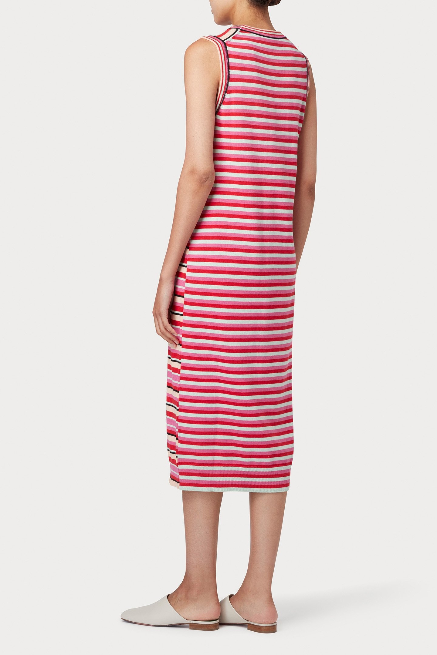 KNITTED DRESS BUBBLEGUM/RASP 2