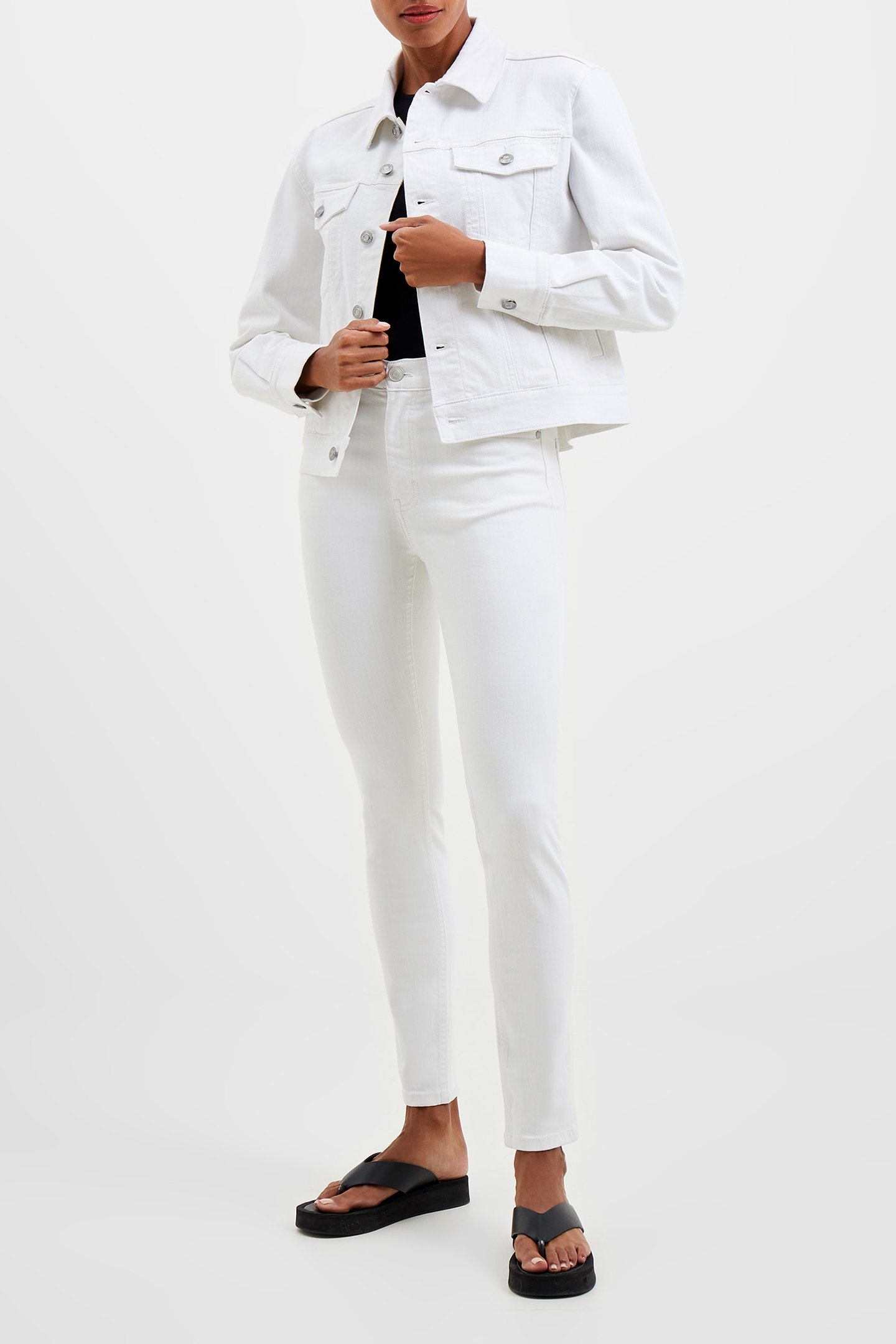 STRETCH TRUCKER JCKT WHITE 2