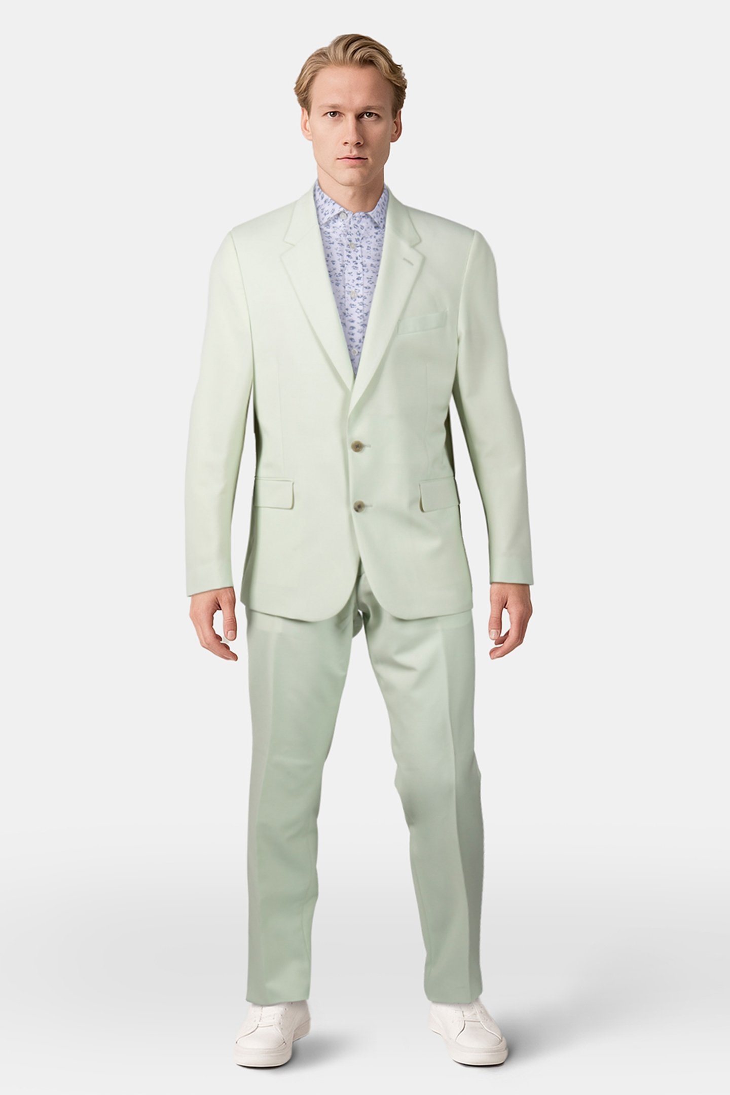 MENS TAILORED FIT 2 BUTTON SUIT EMERALD 1