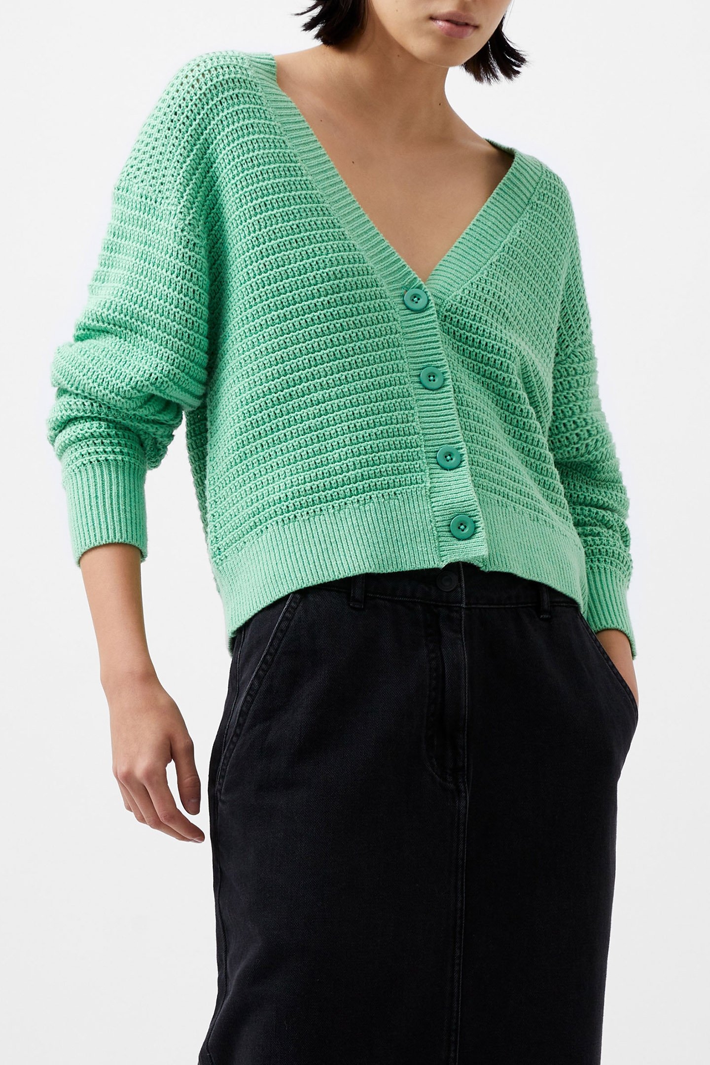 MANDA CARDIGAN MINTED GREEN 1