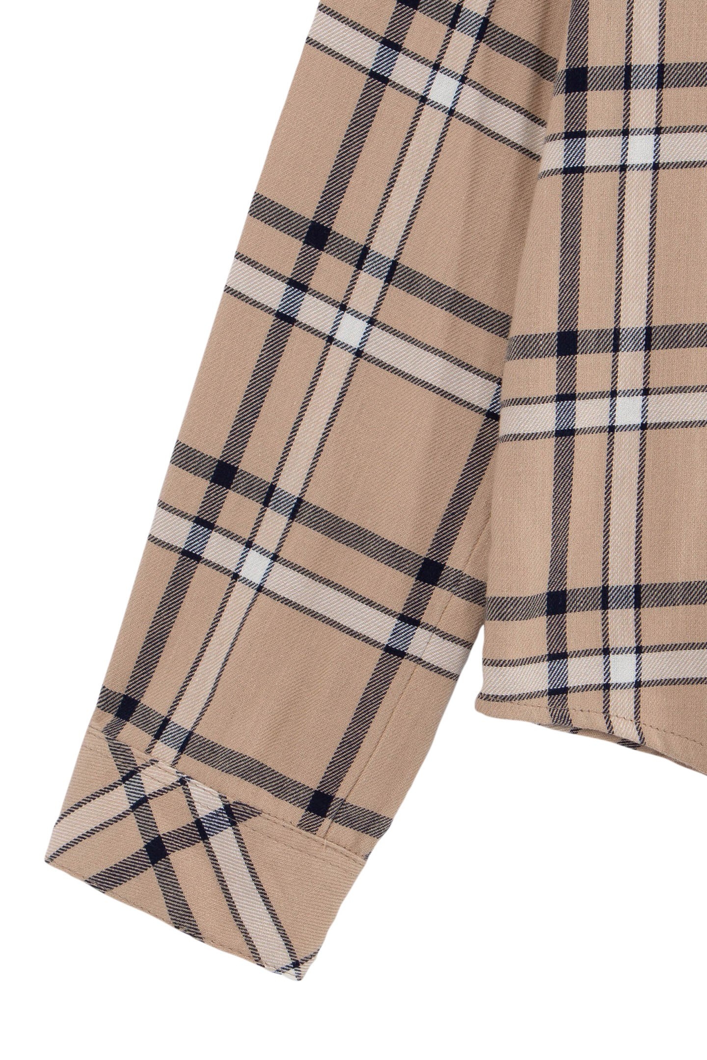 BOY'S BEIGE PLAID SHIRT 6