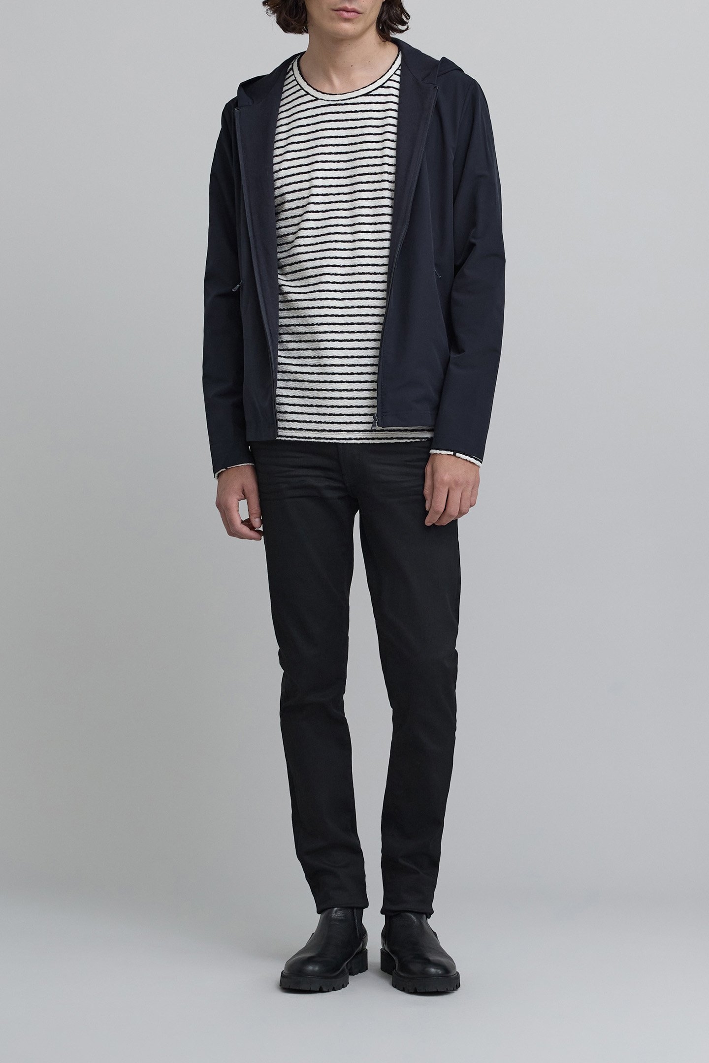 NAVY LIGHT HOODED JACKET 3